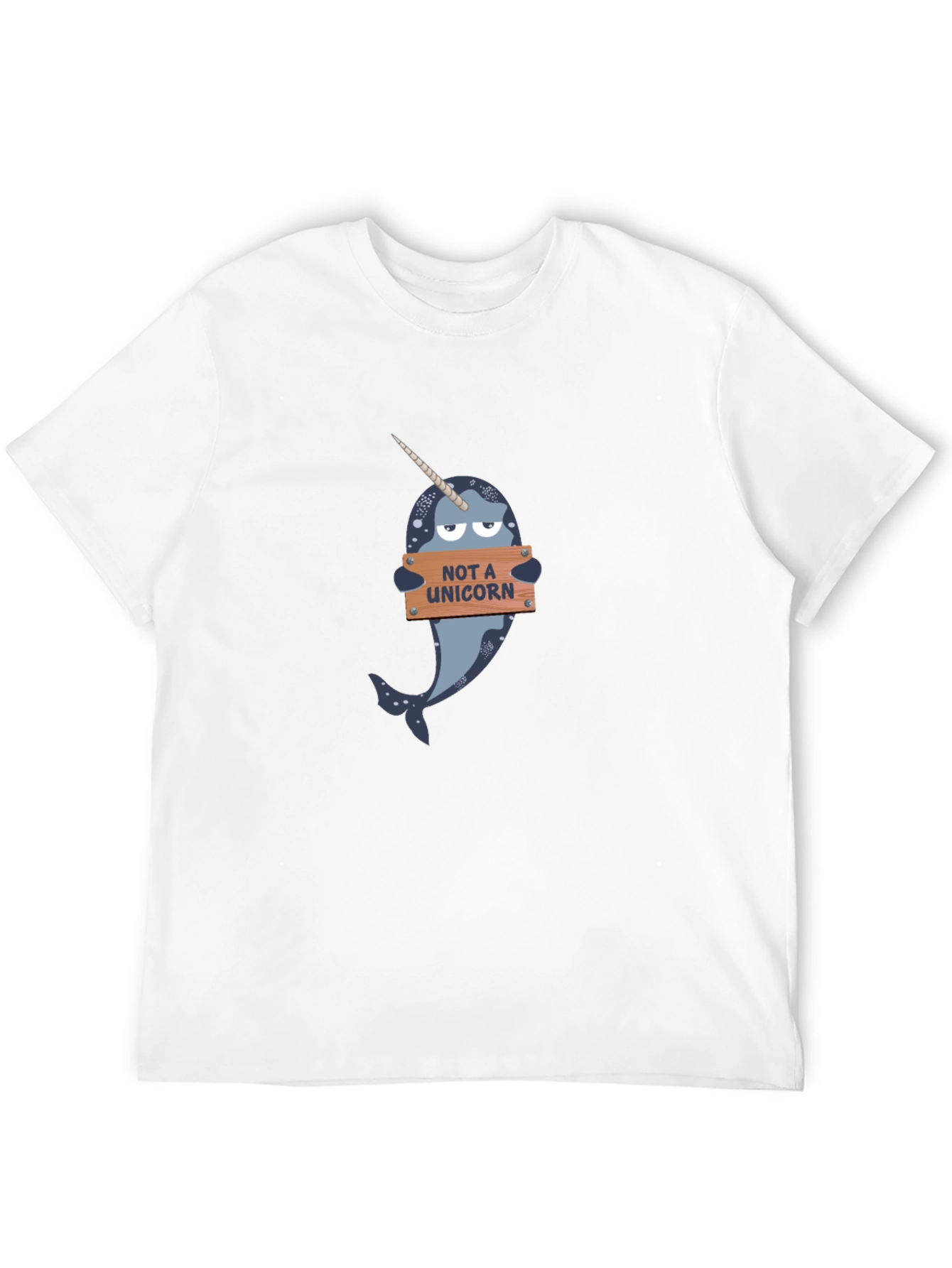 Black Narwhal T-Shirt - "Not A Unicorn" Funny Tee view 12