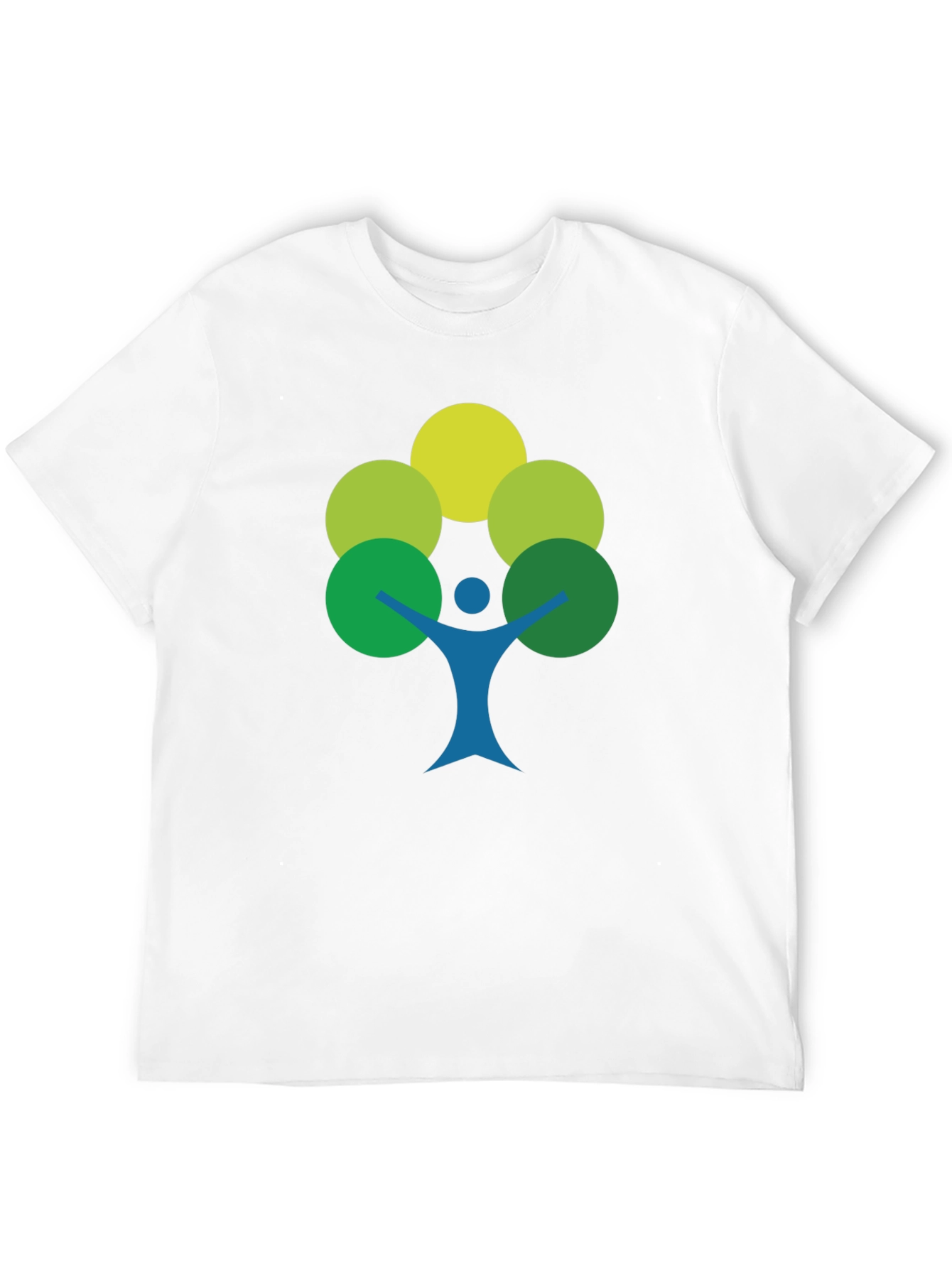 Black Eco-Friendly Tree Person Graphic Tee view 12