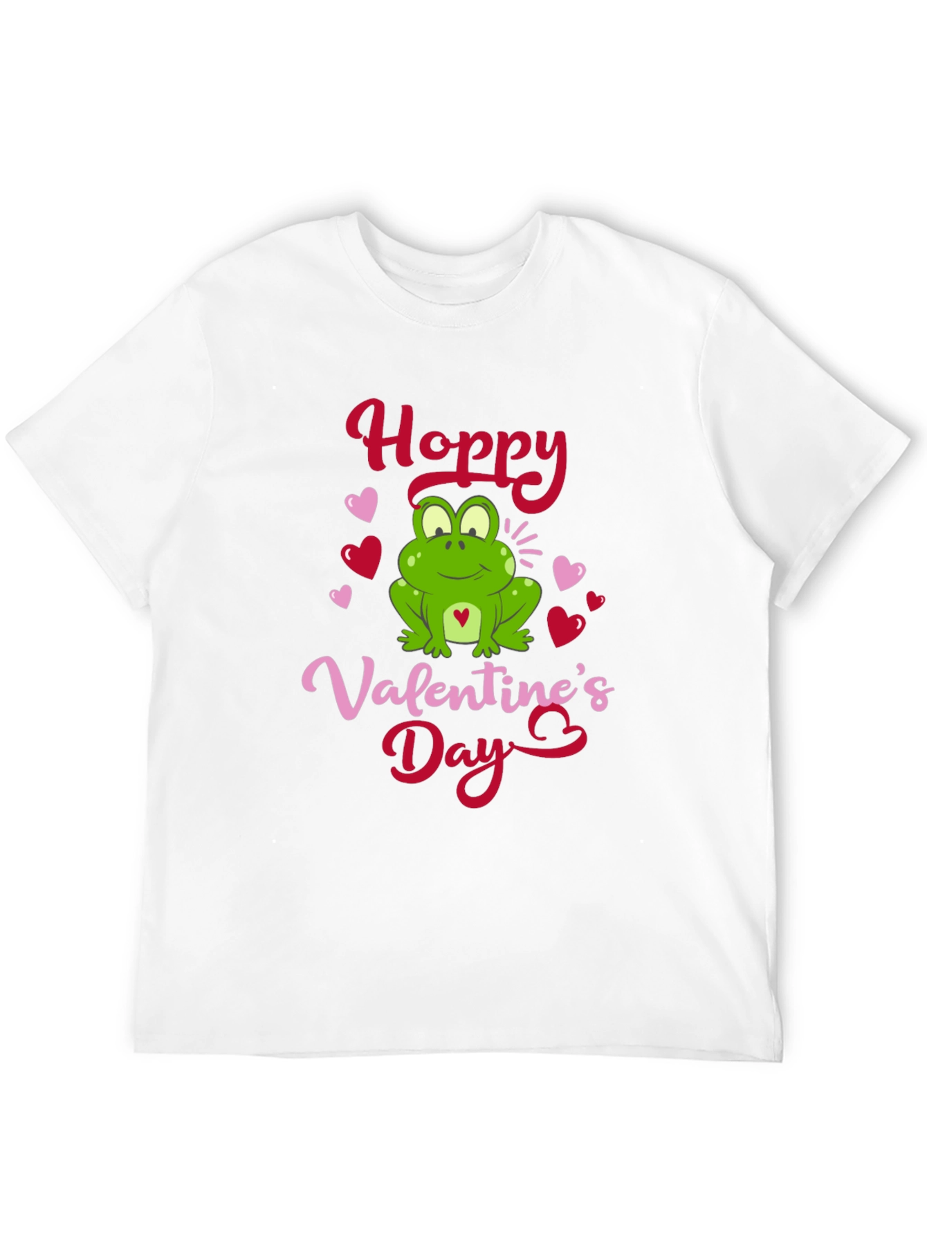 Black Hoppy Valentine's Day Frog Graphic T-Shirt view 12
