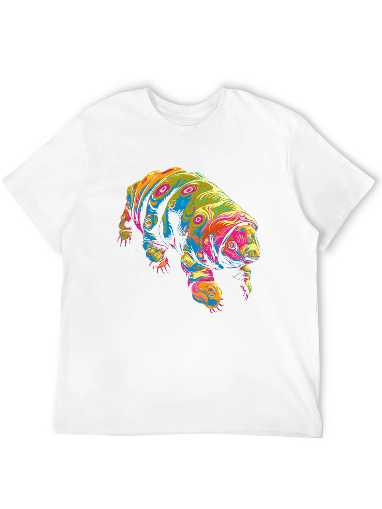 Black Psychedelic Tardigrade Graphic T-Shirt view 12