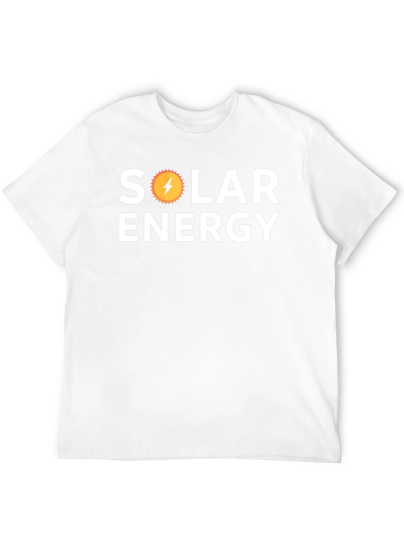 Black Solar Energy T-Shirt - Black Cotton Graphic Tee view 12