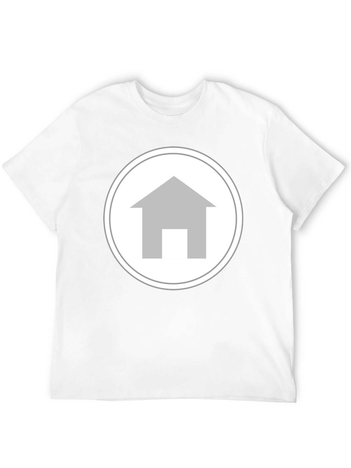 Black Simple House Logo T-Shirt view 12