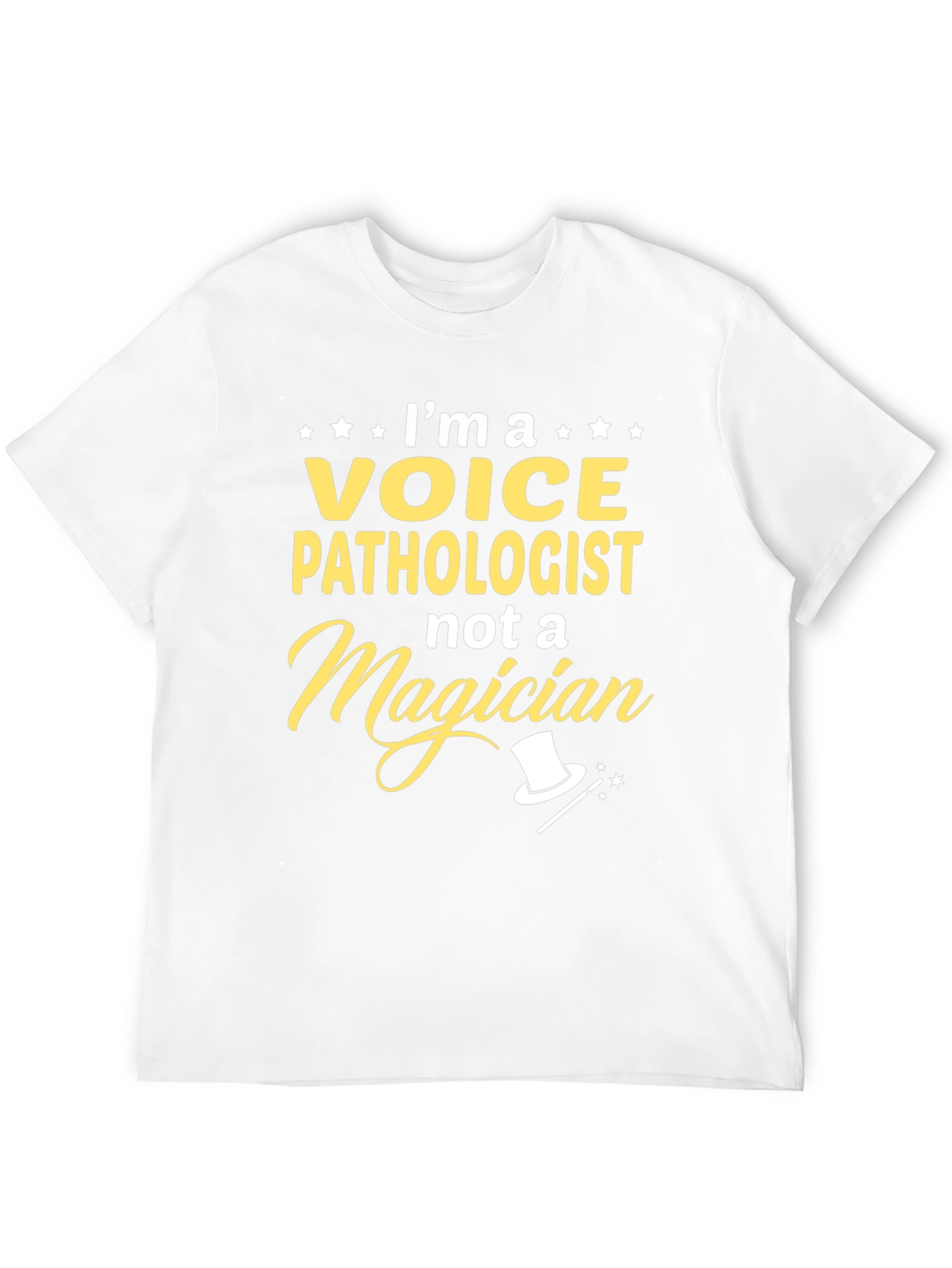 Black Voice Pathologist T-Shirt - Not a Magician Tee view 12