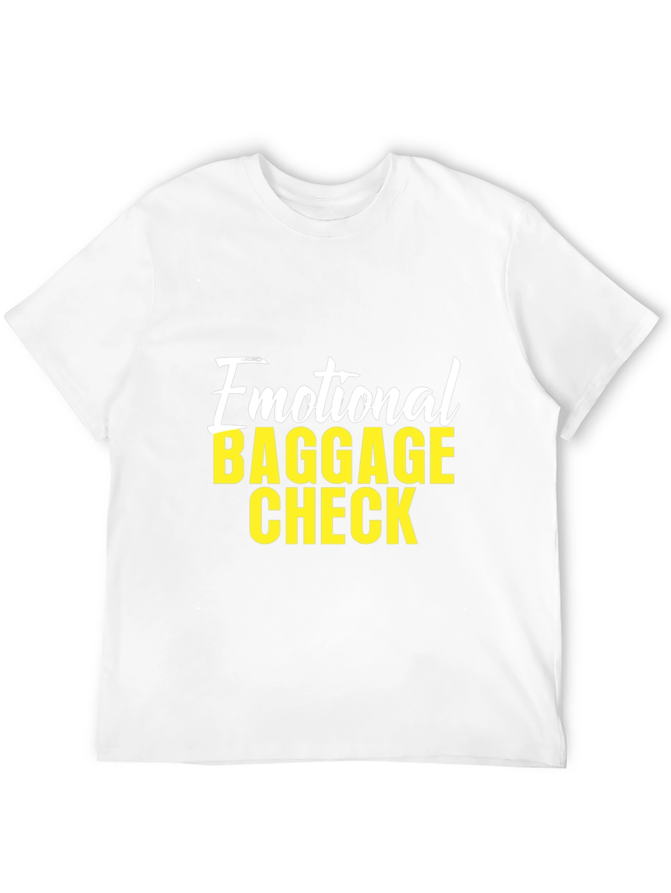Black Emotional Baggage Check Graphic T-Shirt view 12