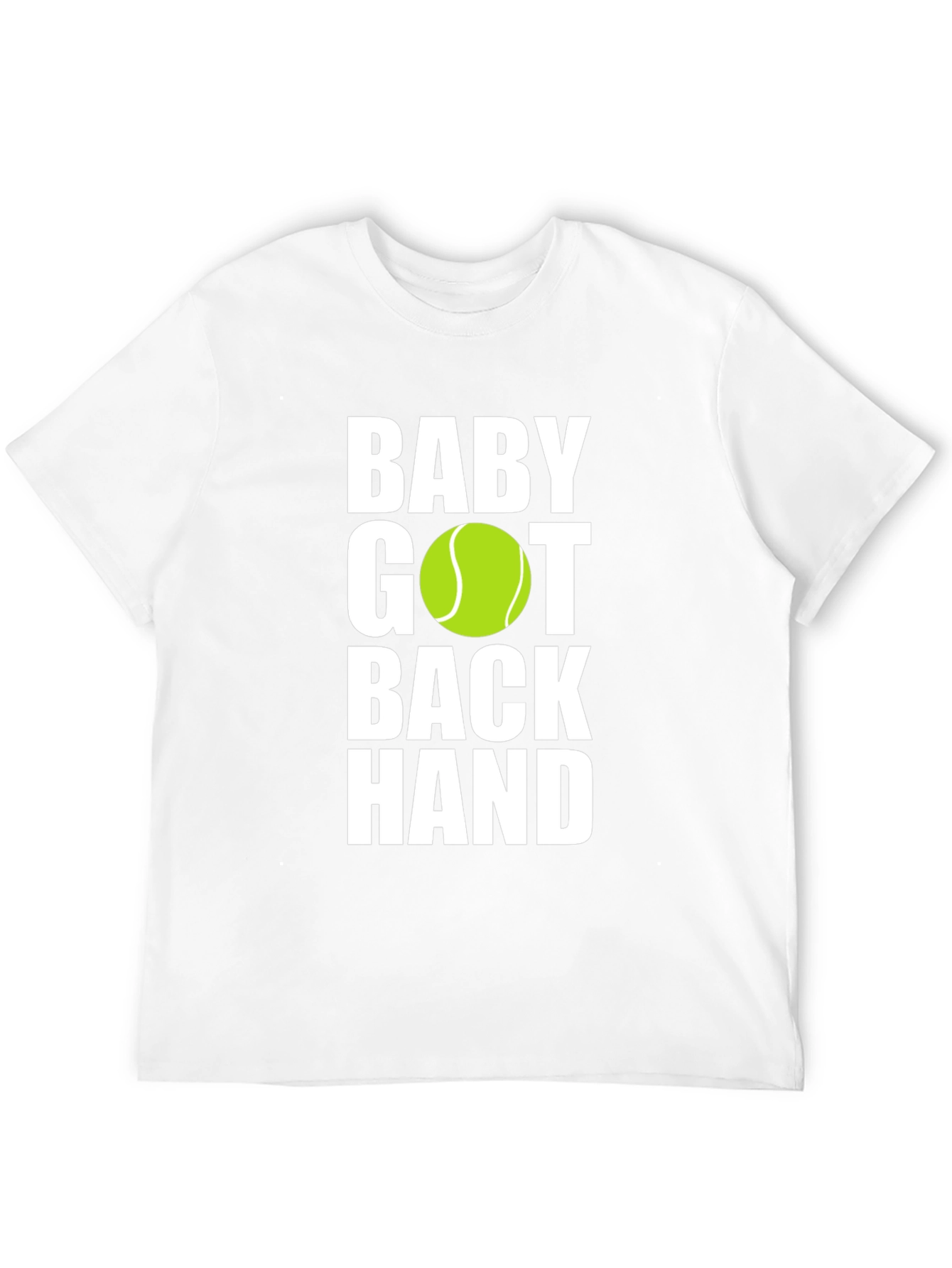 Black Baby Got Back Hand Tennis Graphic T-Shirt view 12