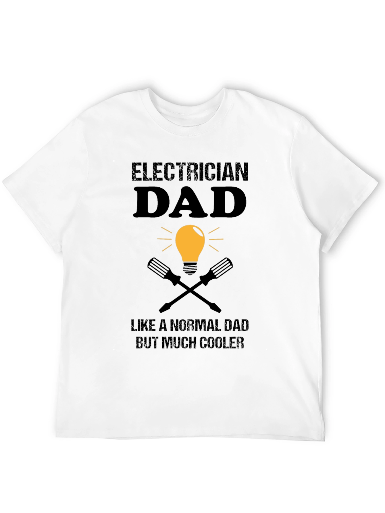 Black Electrician Dad T-Shirt view 12