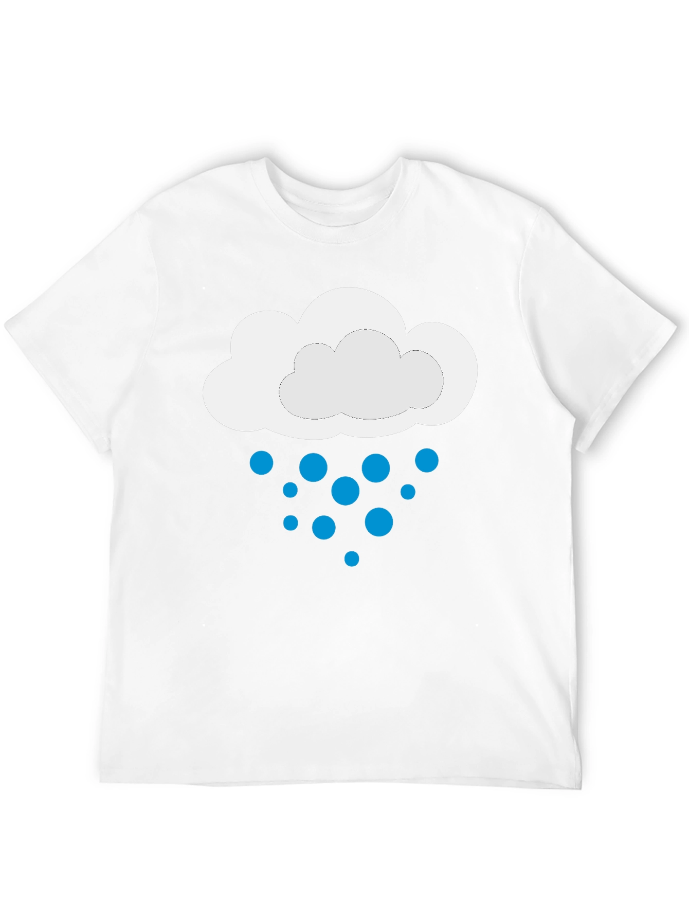 Black Rainy Day Cloud Graphic Tee - Black view 12