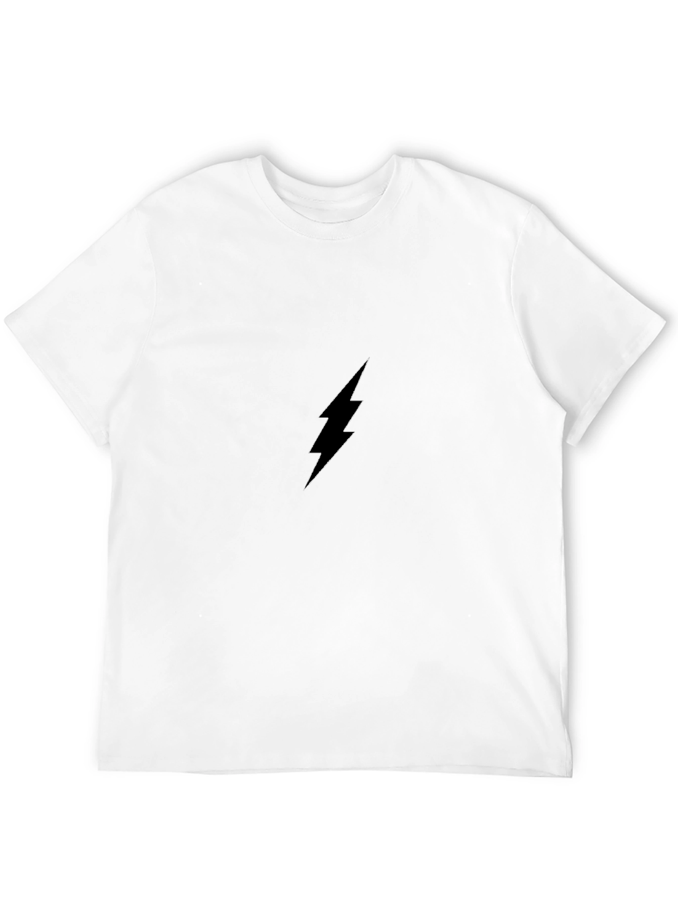 Black Black Lightning Bolt Graphic Tee - Modern Style view 12