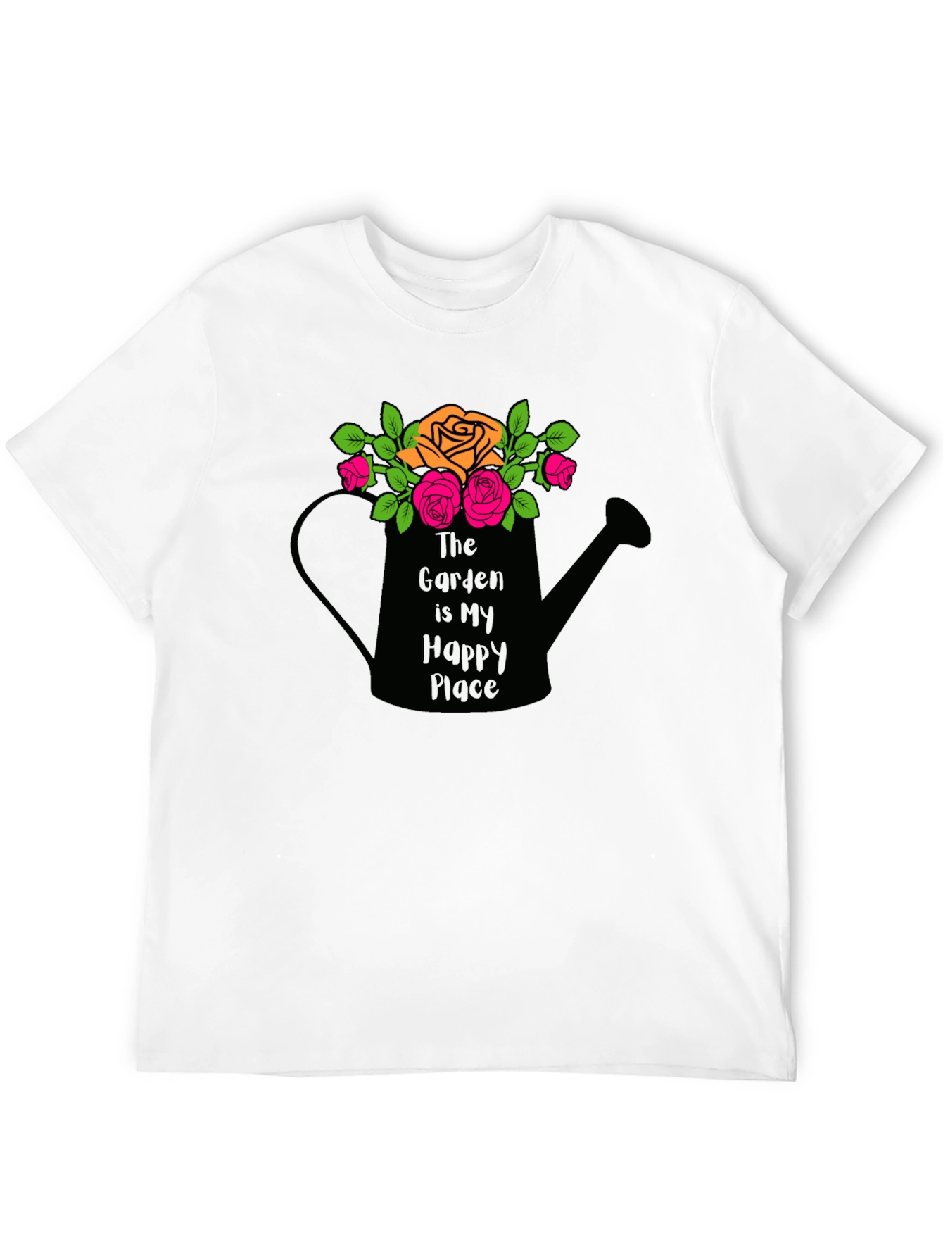Black Gardener's Happy Place T-Shirt view 12