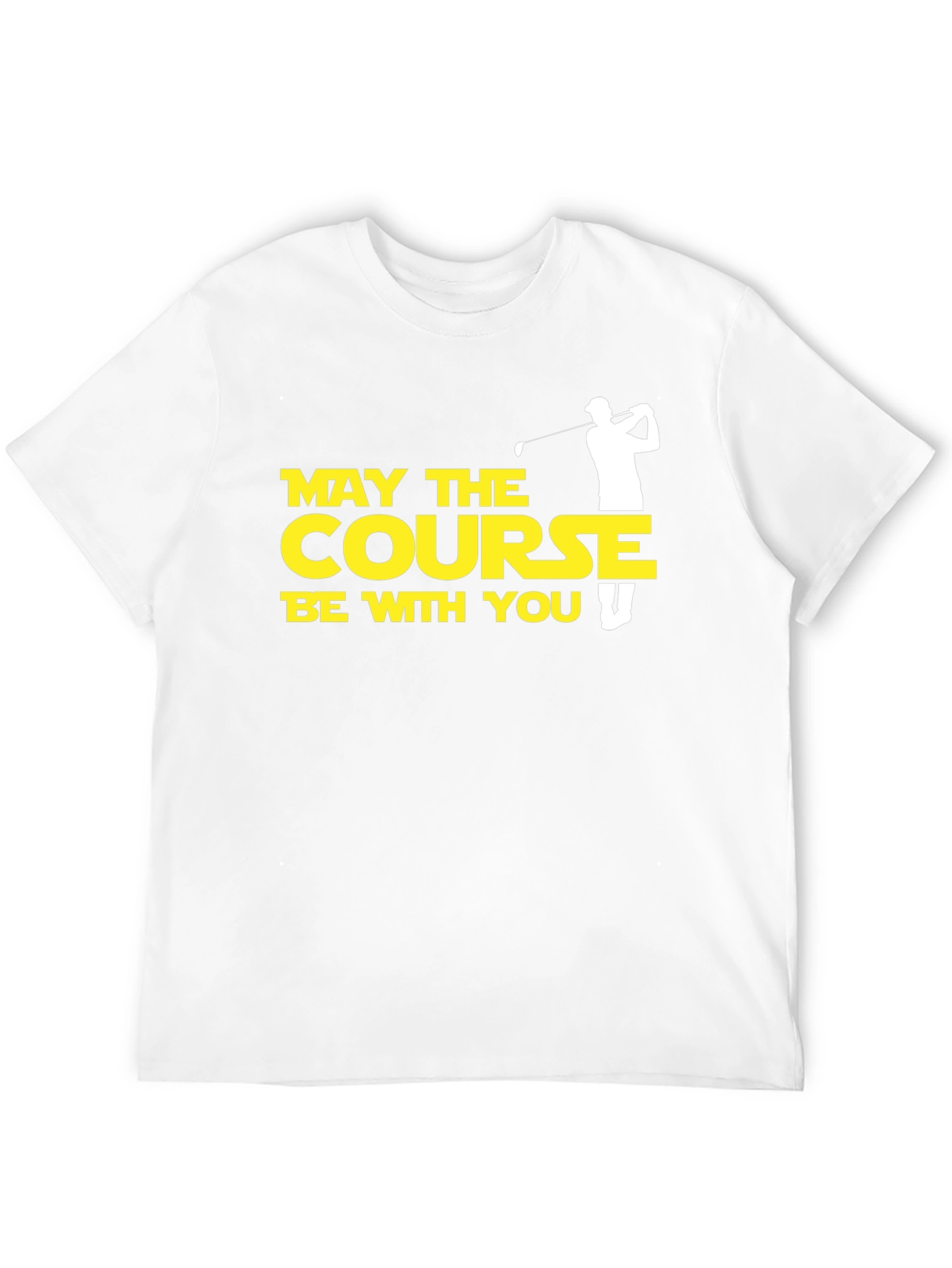 Black May the Course Be With You Golf T-Shirt view 12