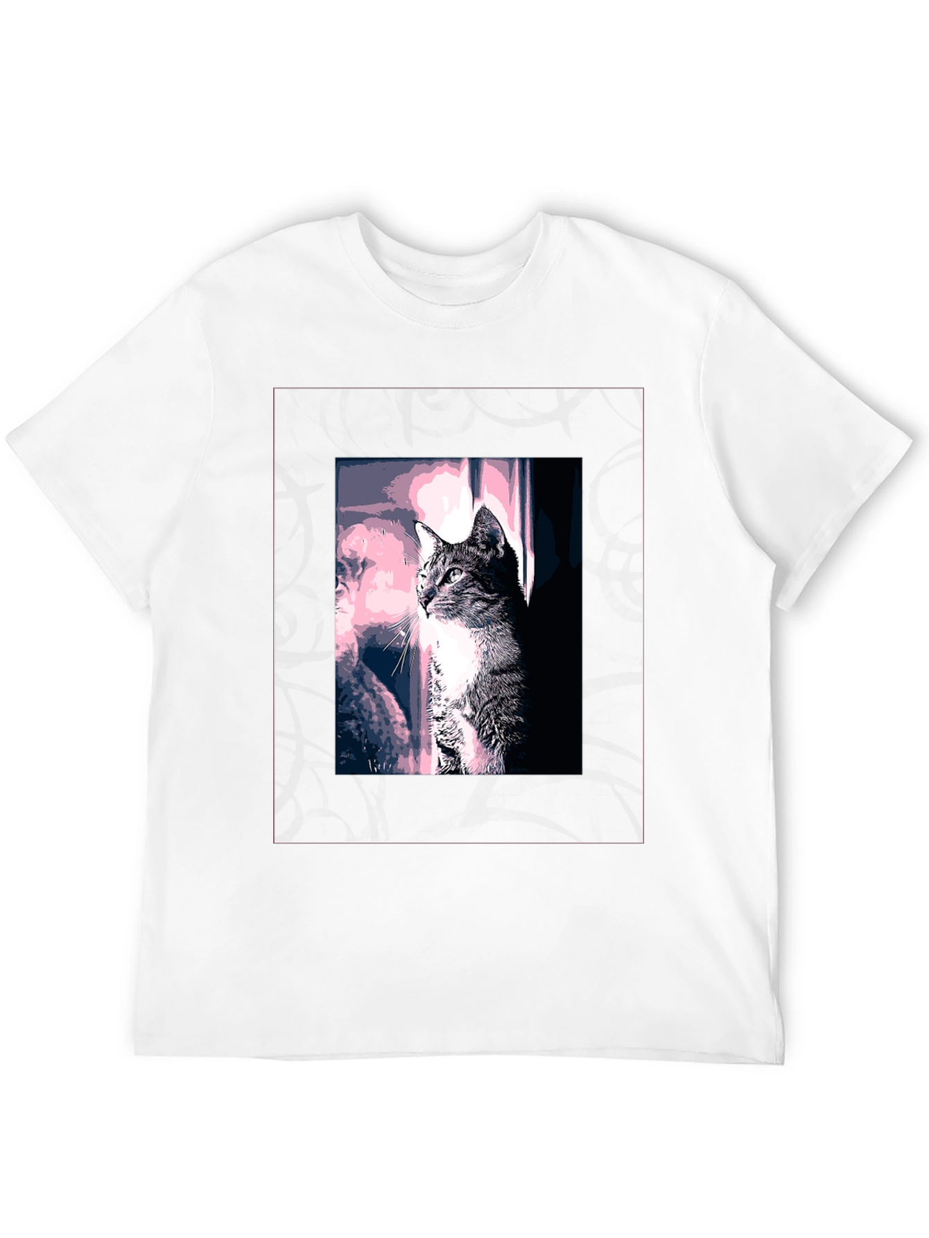 Black Cool Cat Graphic Tee - Stylish Black T-Shirt view 12