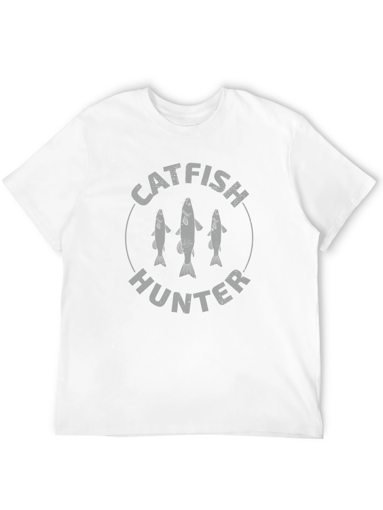 Black Catfish Hunter Graphic Tee - Black Cotton T-Shirt view 12