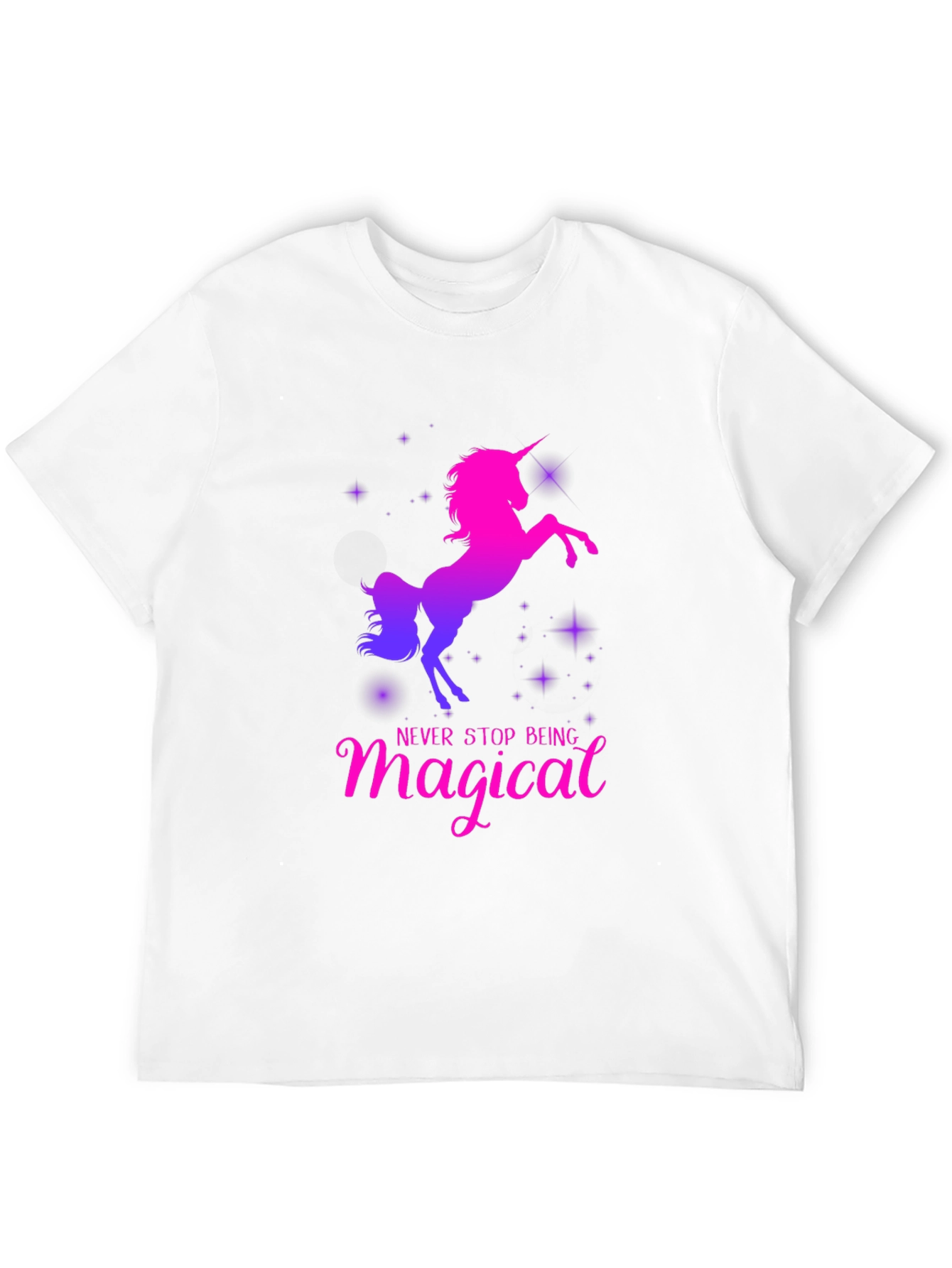Black Magical Unicorn T-Shirt - Black view 12