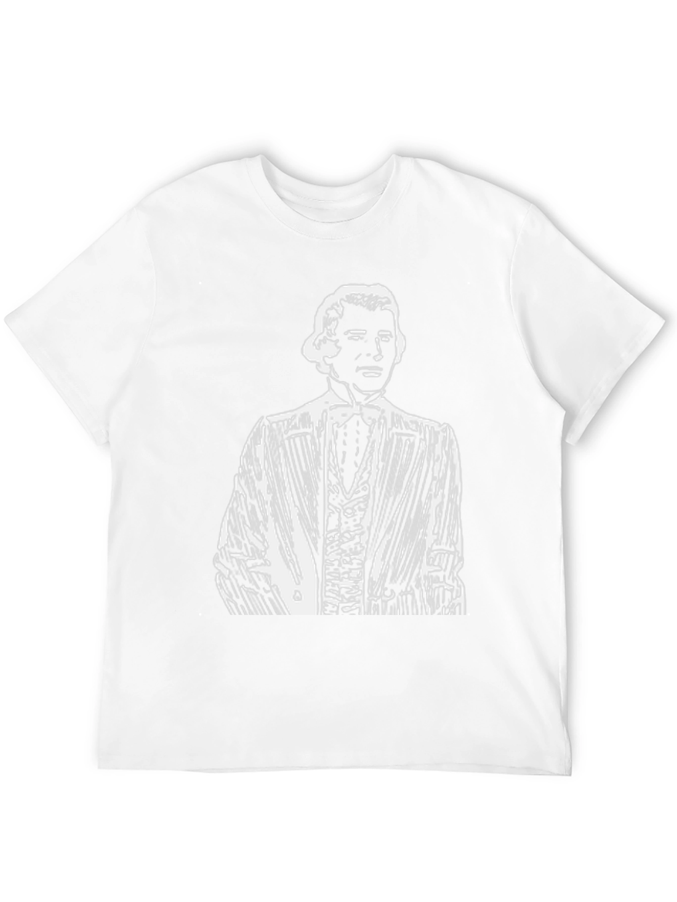 Black Gentleman Portrait Black T-Shirt - Classically Cool view 12