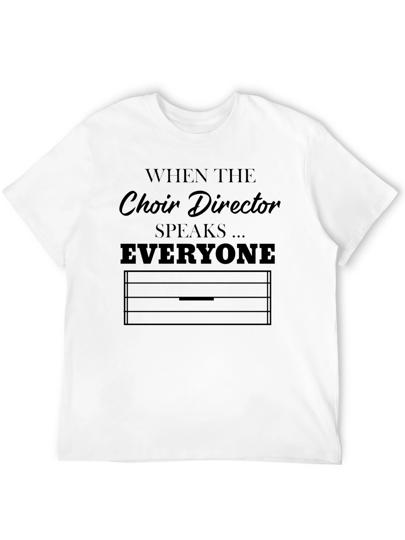 Black Choir Director Speaks T-Shirt - Music Lover Tee view 12