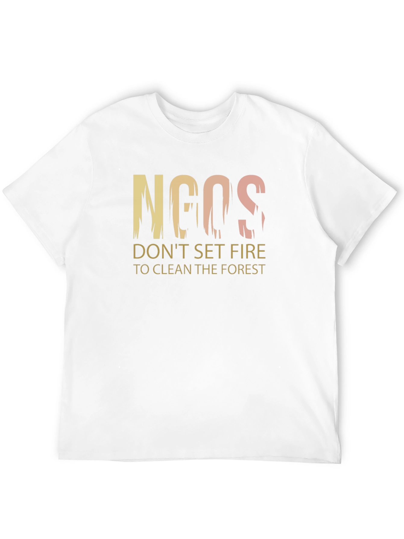 Black NGOs Don't Set Fire Graphic T-Shirt view 12