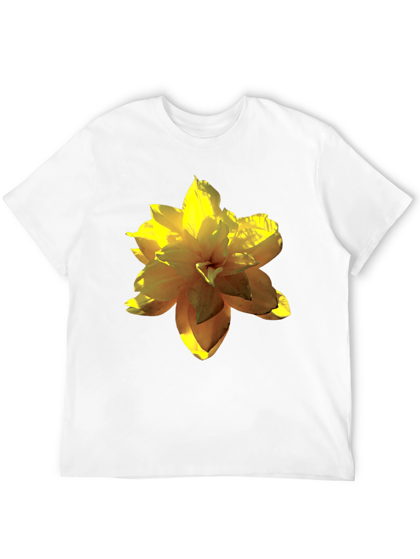 Black Floral Print Black T-Shirt for Men view 12