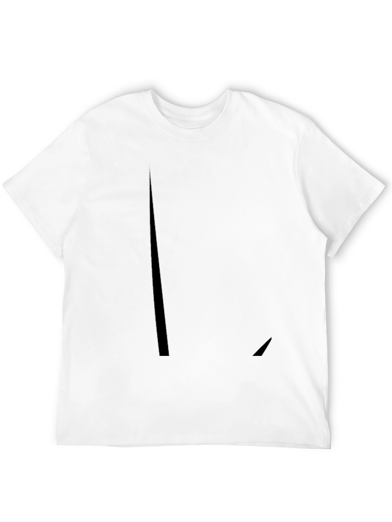 Men's Solid Black Crew Neck T-Shirt - 12