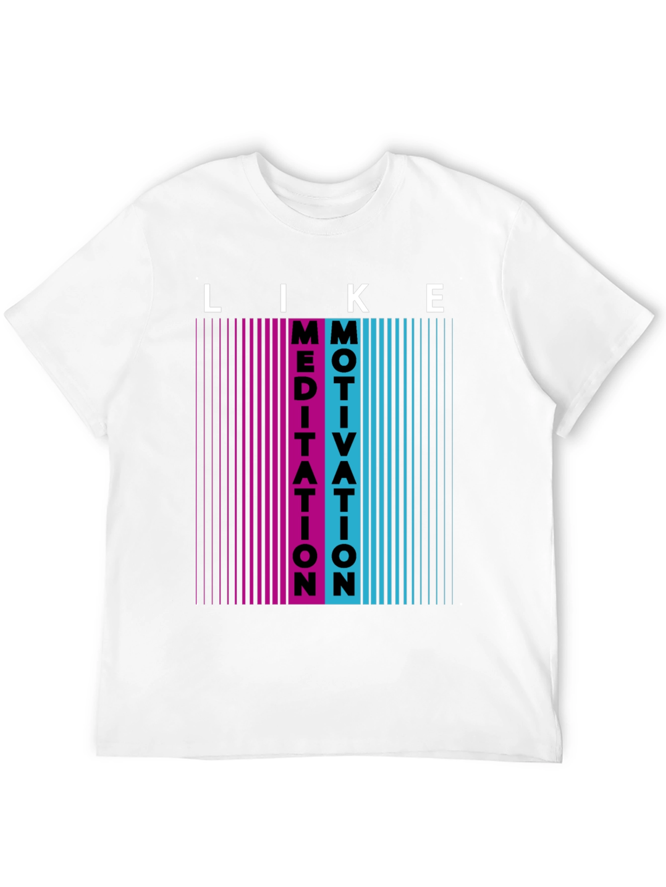 Black Meditation Motivation Graphic T-Shirt view 12