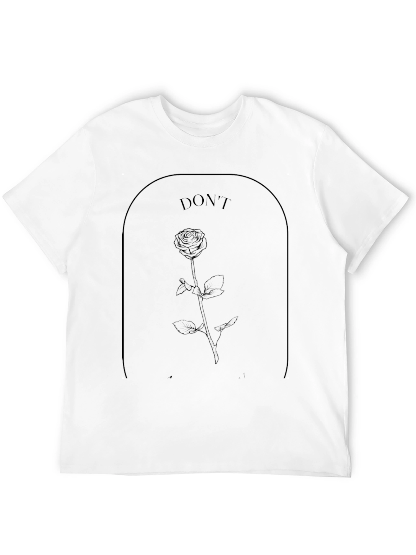 Black Rose Graphic Black T-Shirt - Modern Minimalist Design view 12