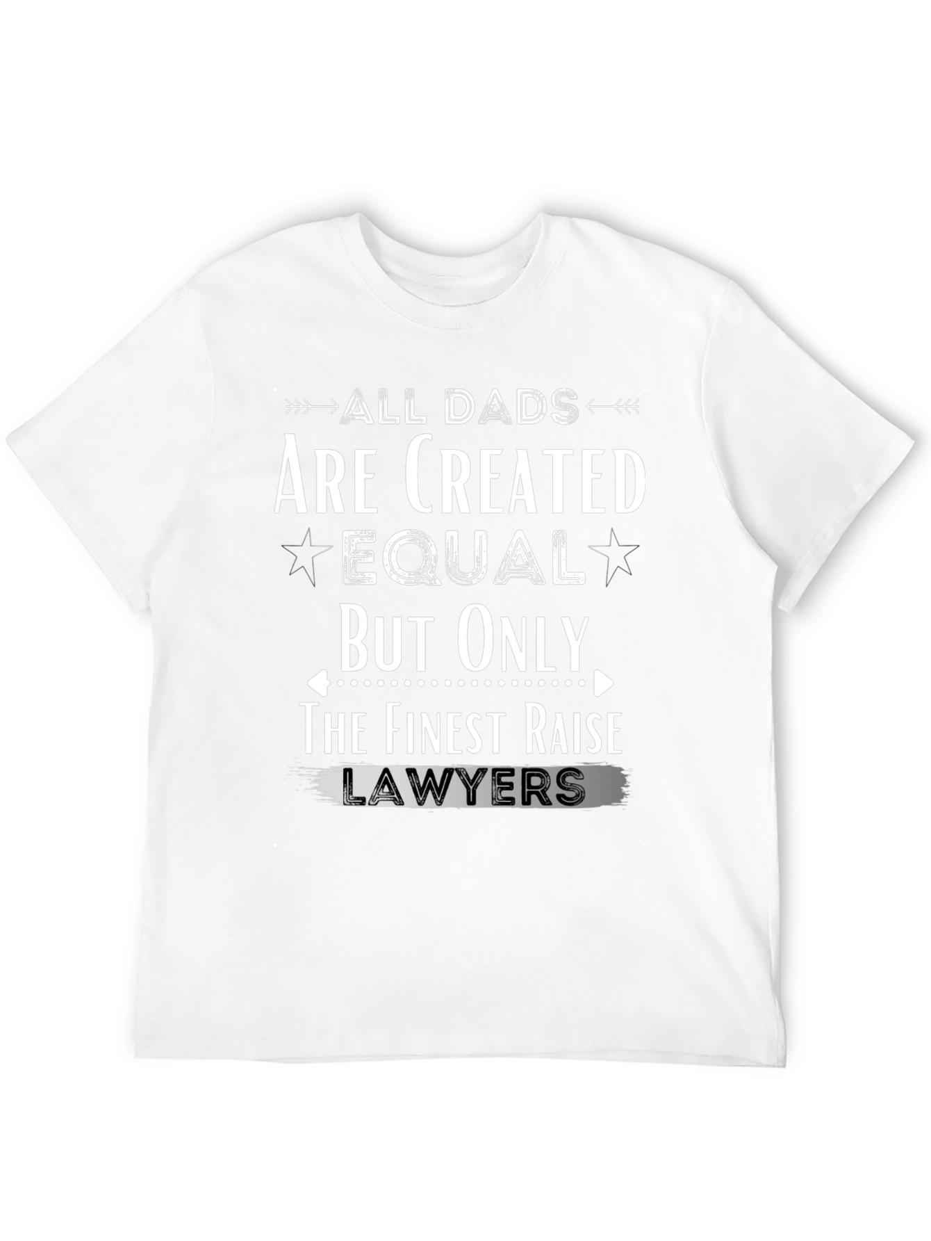 Black All Dads Lawyer T-Shirt view 12