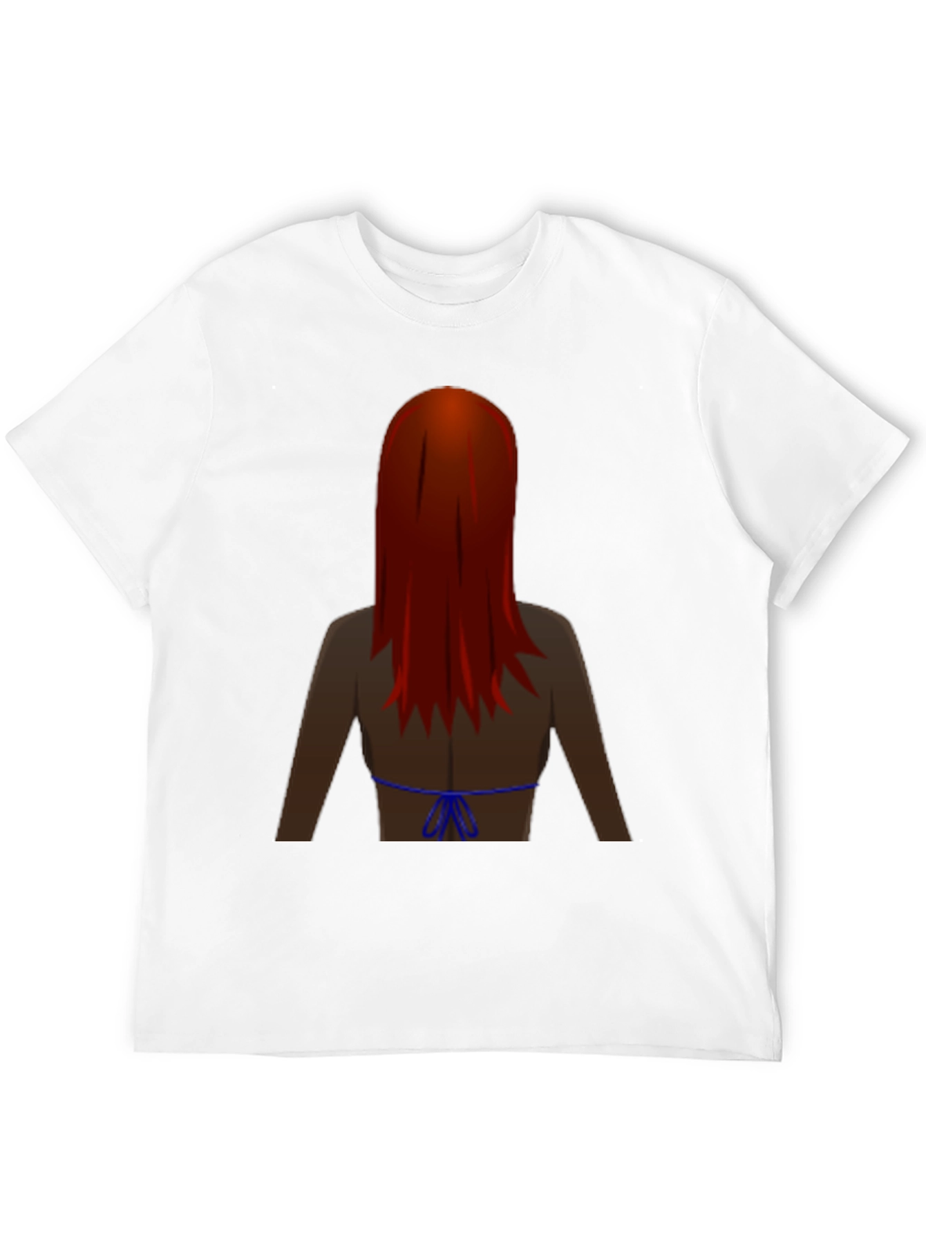 Black Novelty Graphic Tee - Woman with Red Hair view 12
