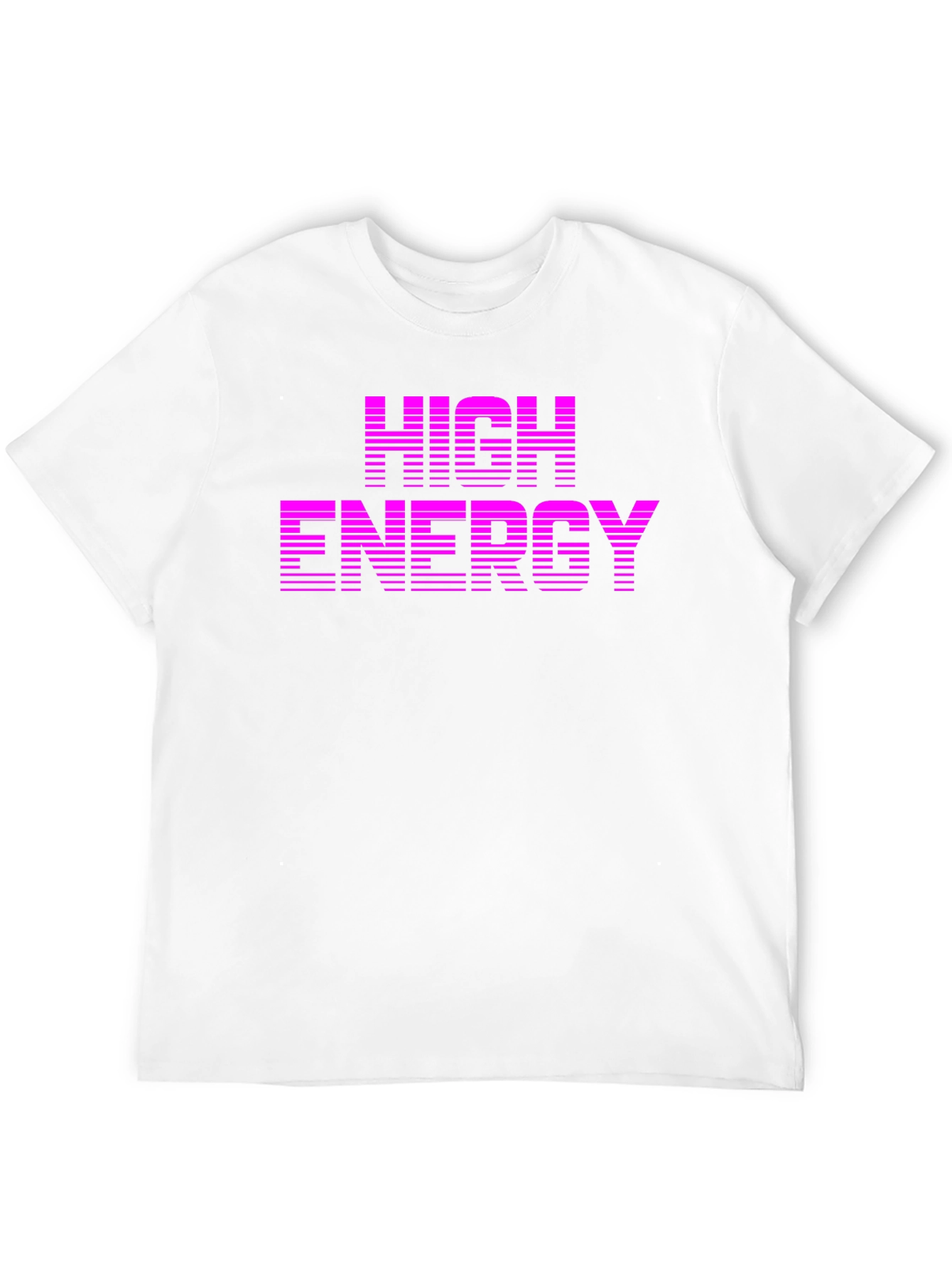Black High Energy Graphic Tee - Retro Style Black T-Shirt view 12