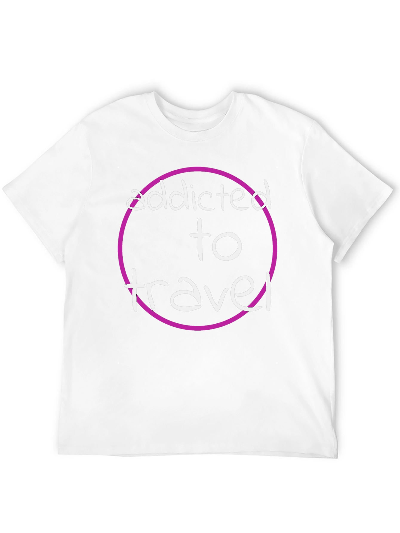 Black Addicted to Travel Graphic Tee - Black view 12