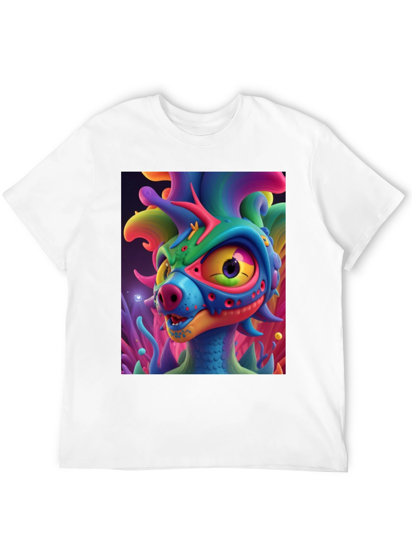 Black Funky Monster Graphic T-Shirt view 12