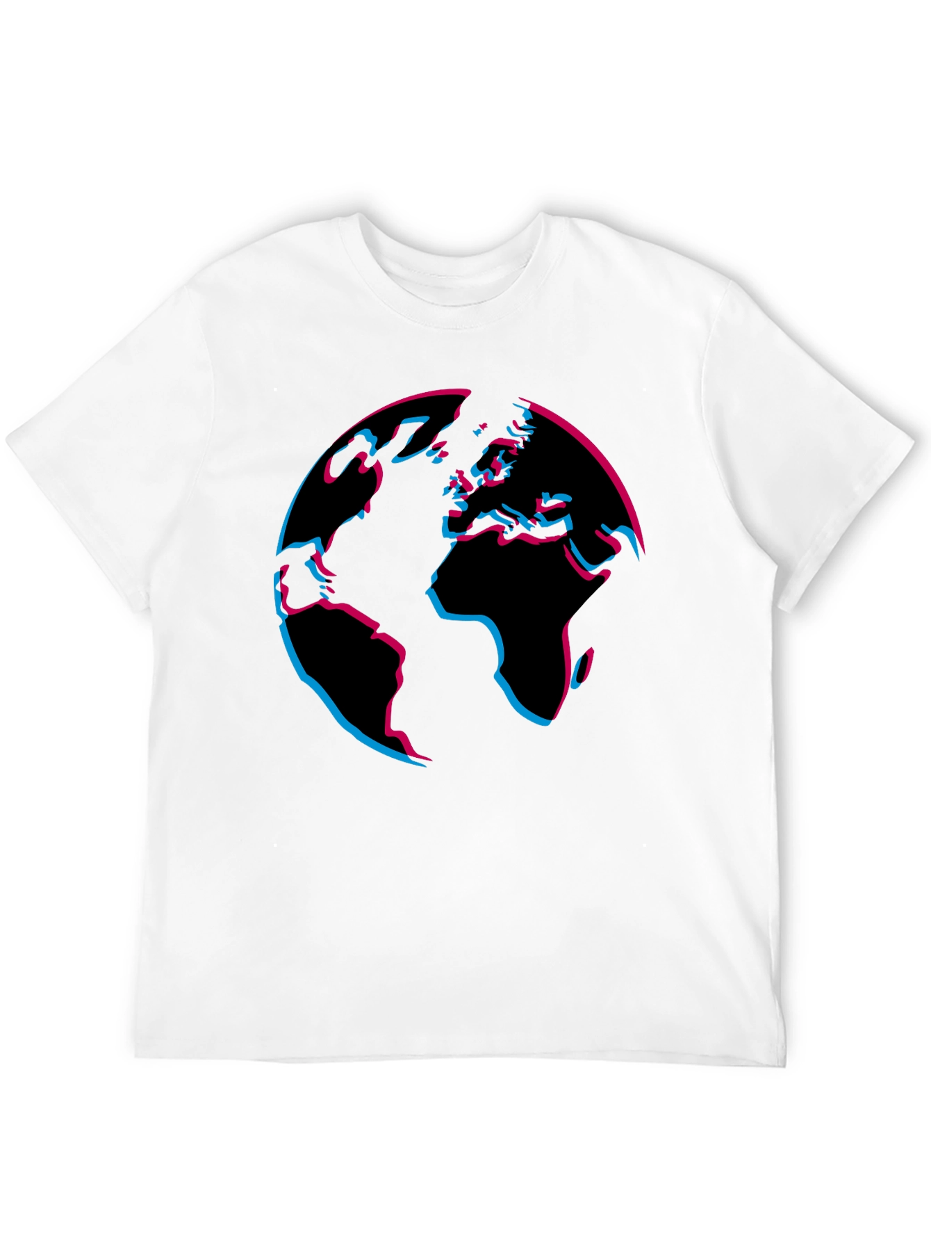 Black Abstract Earth Graphic Tee - Black view 12
