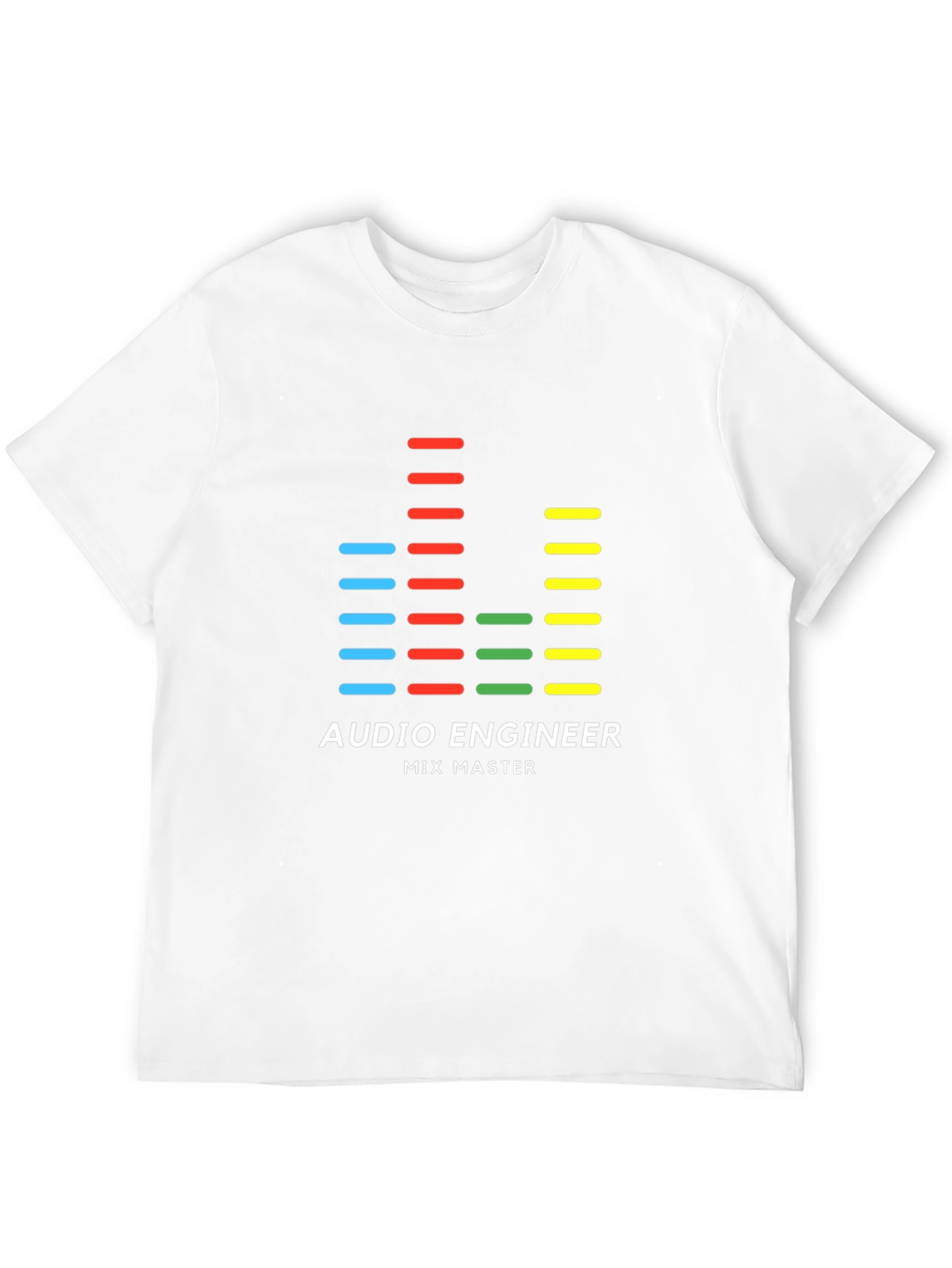 Black Audio Engineer Mix Master Graphic Tee view 12