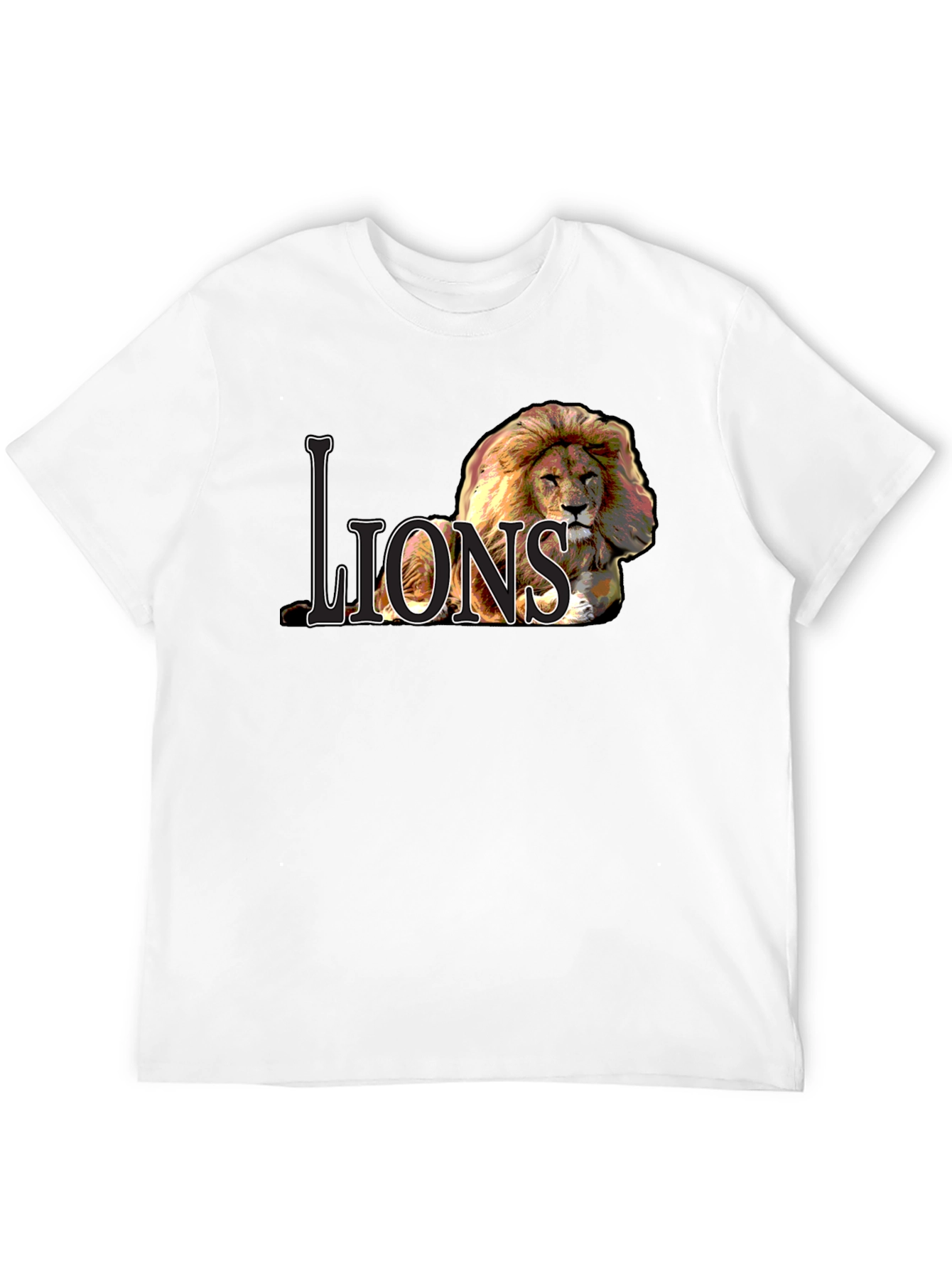 Black Lions Graphic Tee - Bold Lion Design view 12