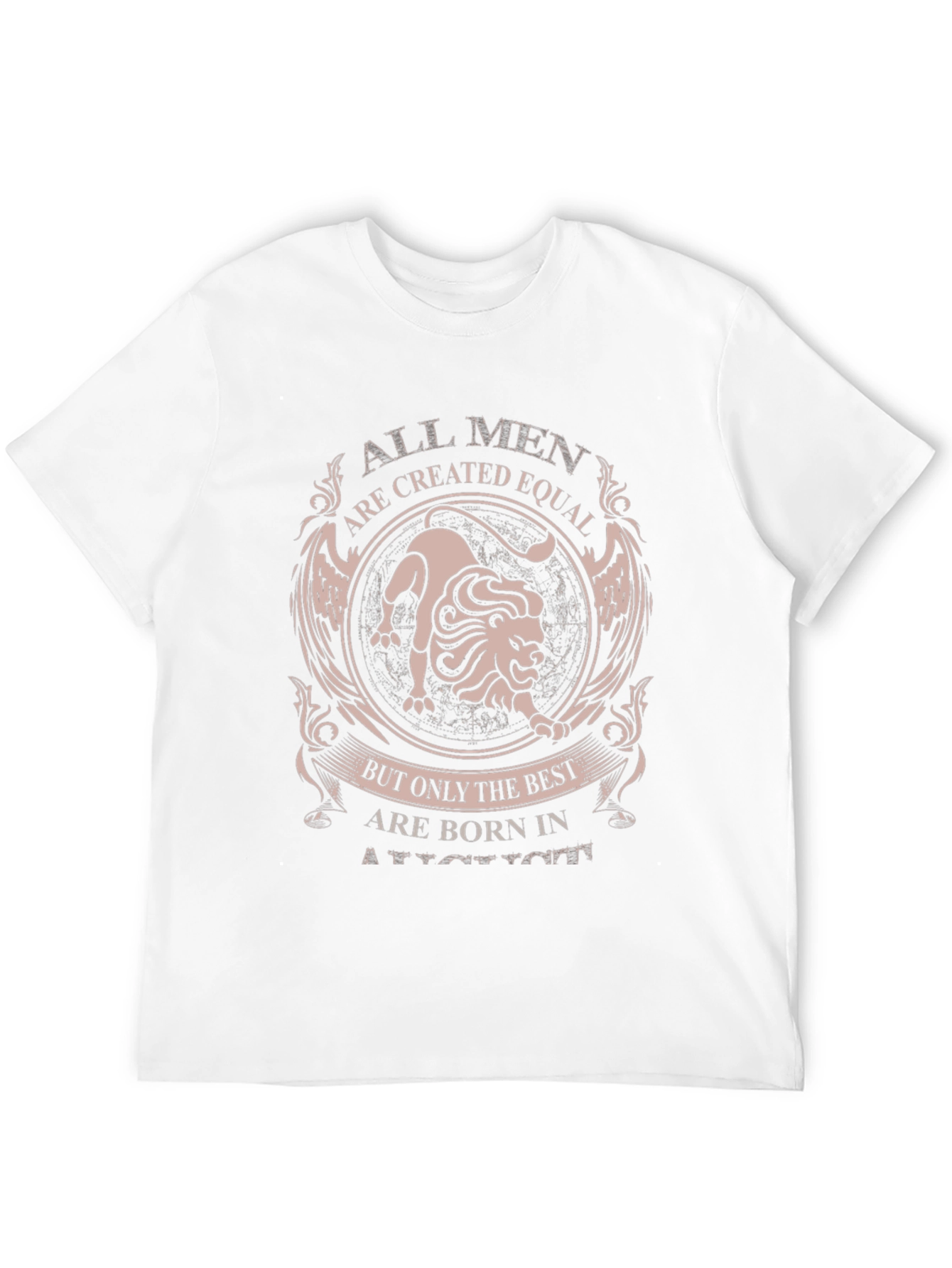 Black All Men Are Created Equal Lion T-Shirt view 12