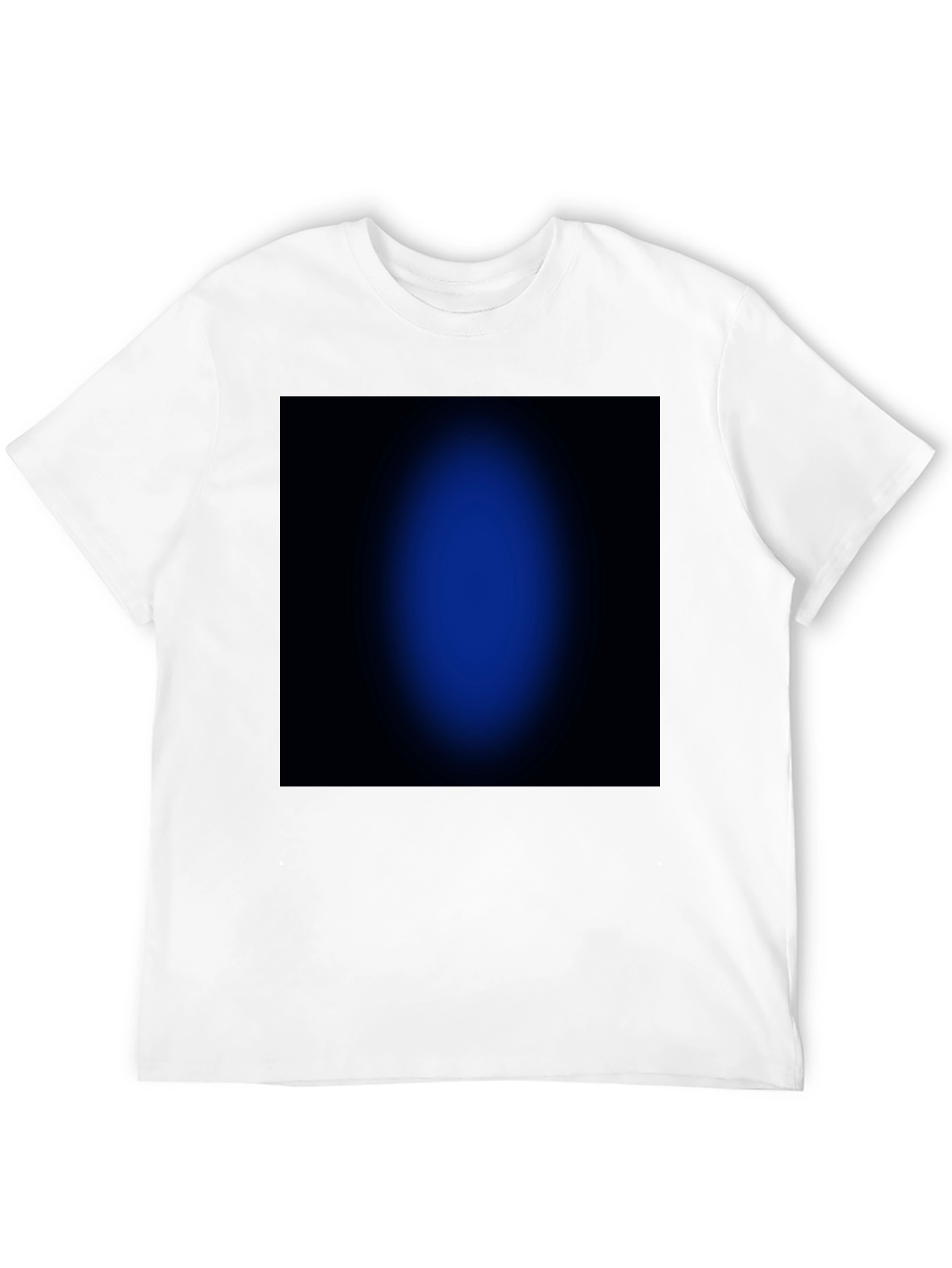 Black Black T-Shirt with Abstract Blue Design view 12
