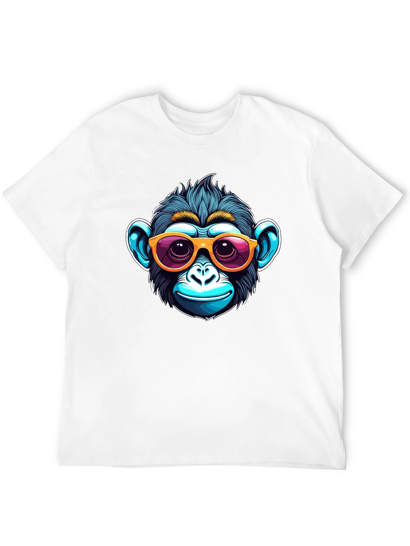 Black Cool Monkey Graphic Tee view 12