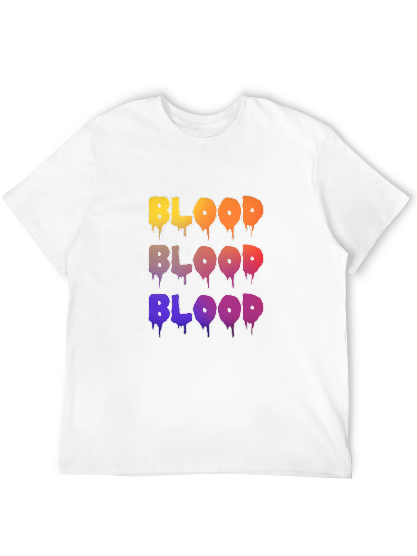Black Colorful BLOOD Graphic T-Shirt view 12