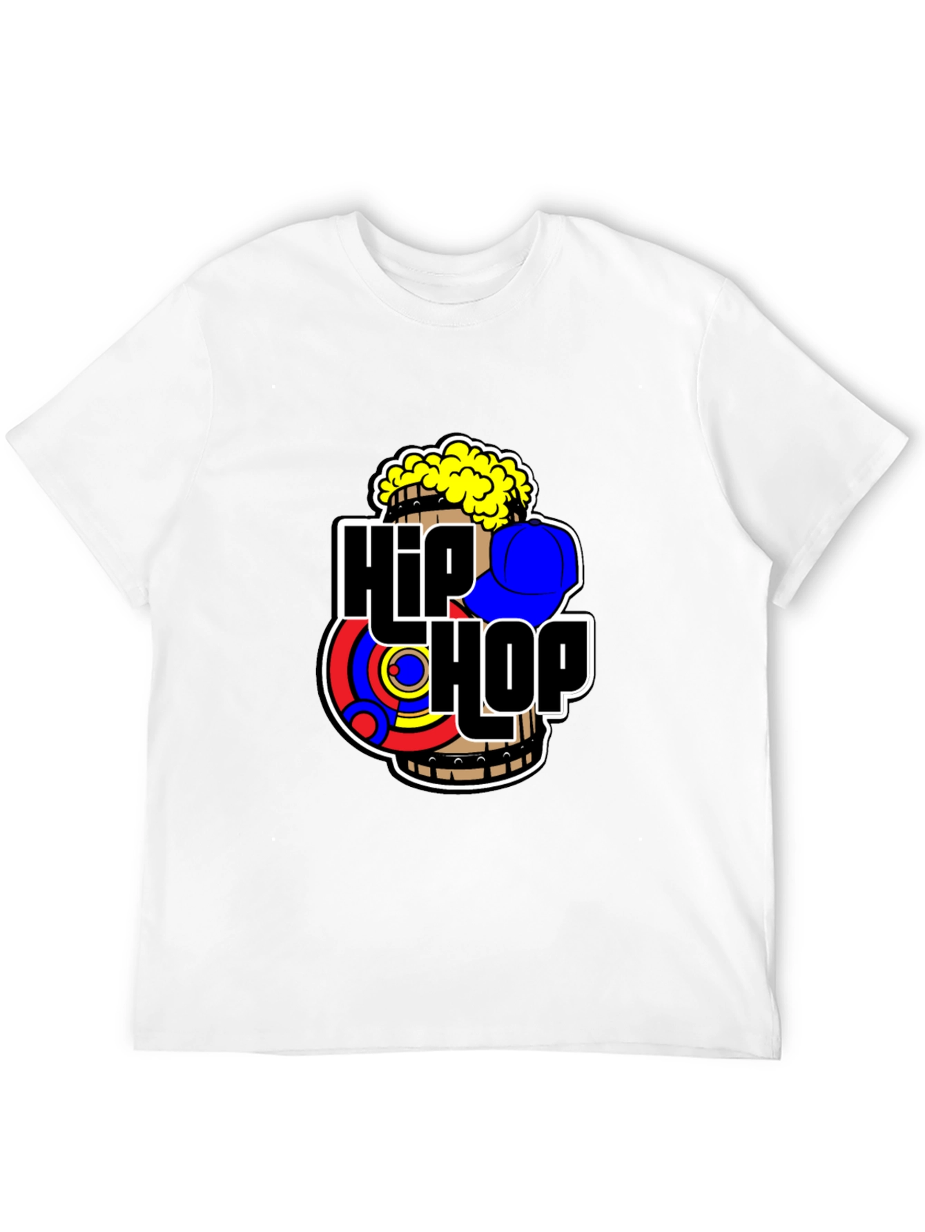 Black Hip Hop Graphic Black Tee view 12