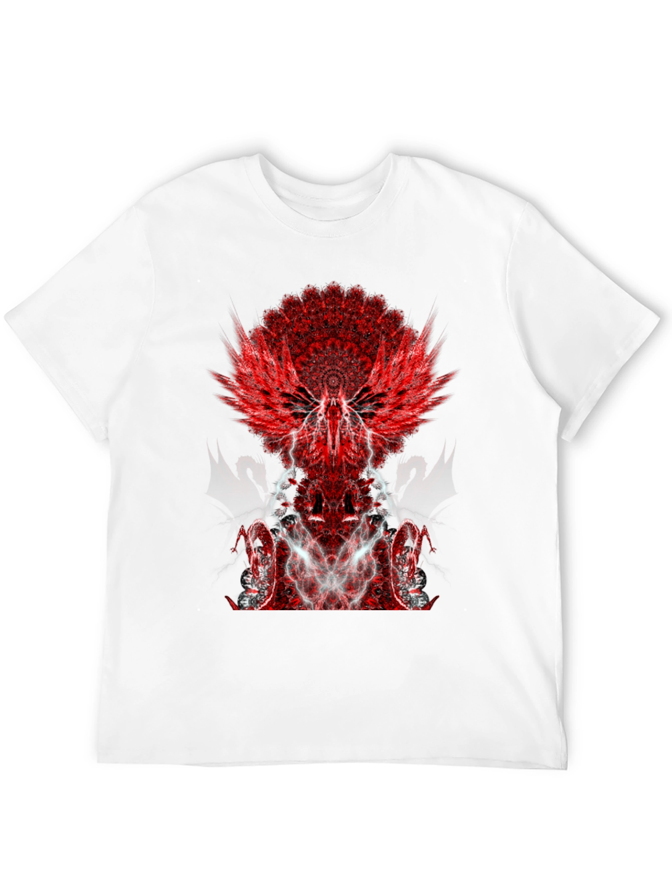 Black Winged Graphic Black T-Shirt view 12