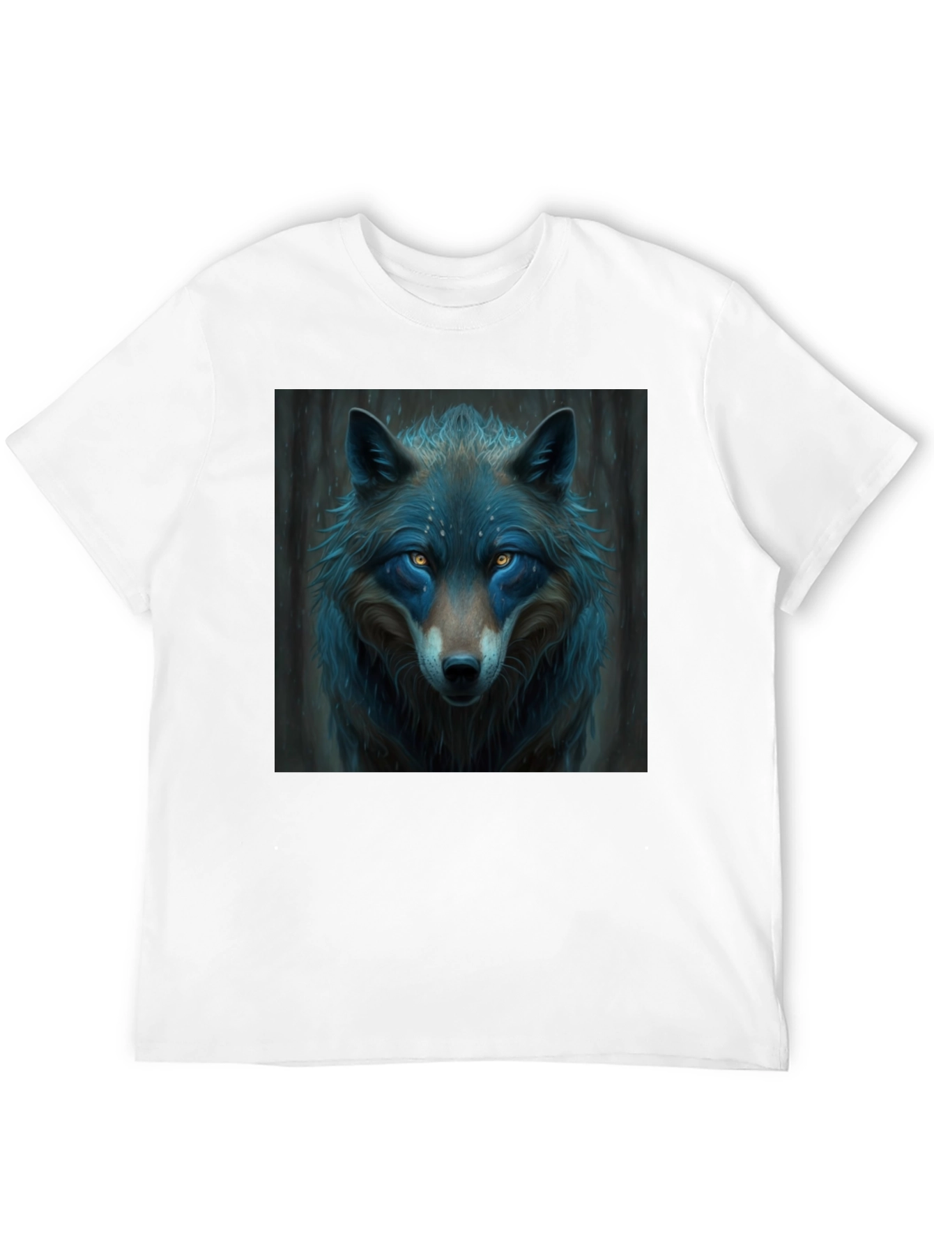 Black Wolf Graphic T-Shirt - Cool Animal Design view 12