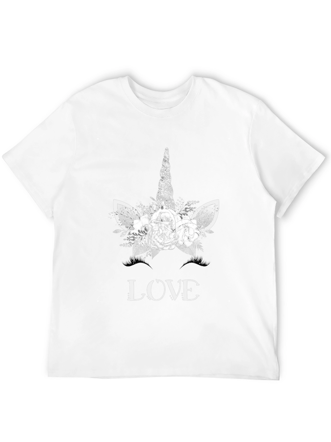 Black Unicorn Love Tee - Floral Magic view 12