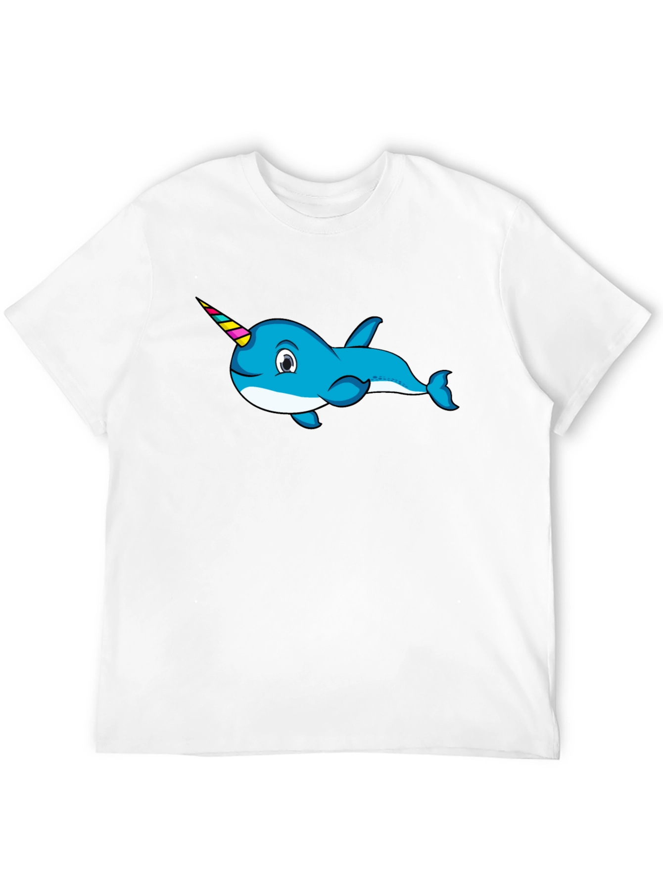 Black Narwhal T-Shirt - Fun Graphic Tee view 12