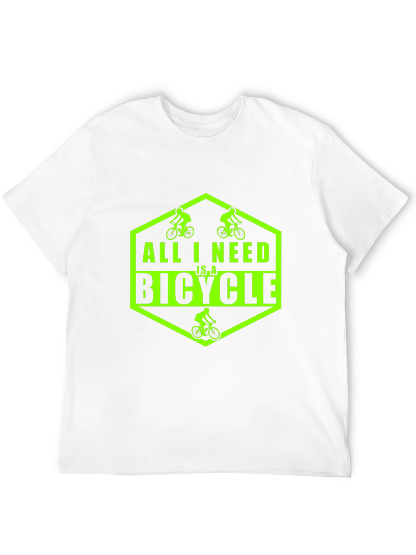 Black All I Need Is A Bicycle Graphic T-Shirt view 12