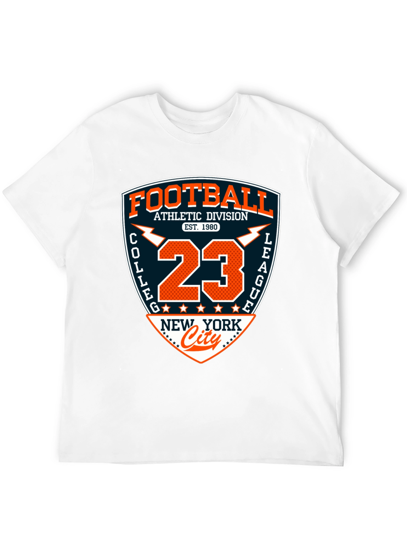 Black College Football Graphic T-Shirt - Athletic Division 23 view 12