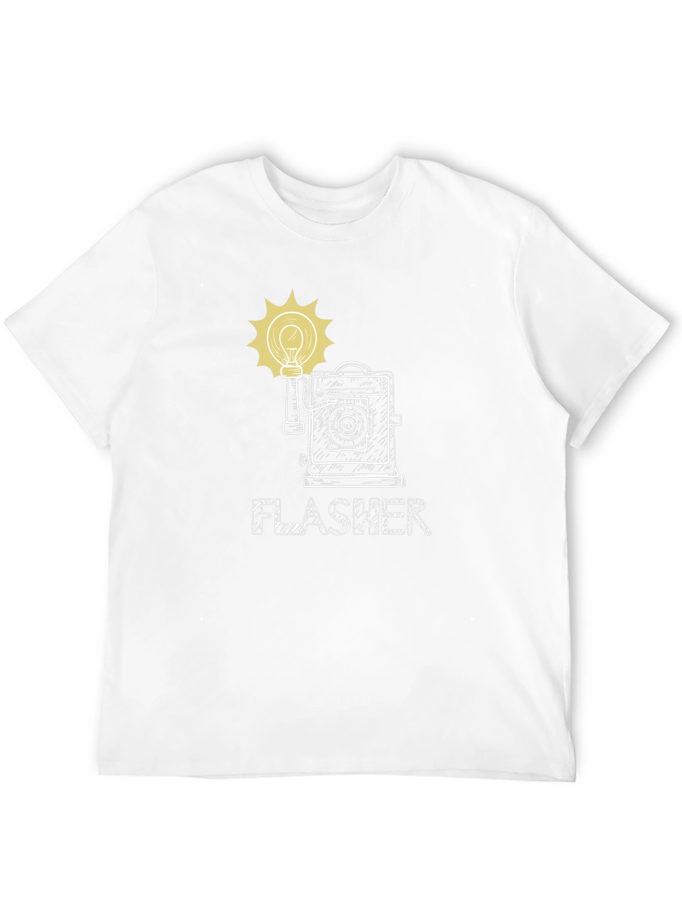 Black Vintage Camera Flasher Graphic Tee view 12