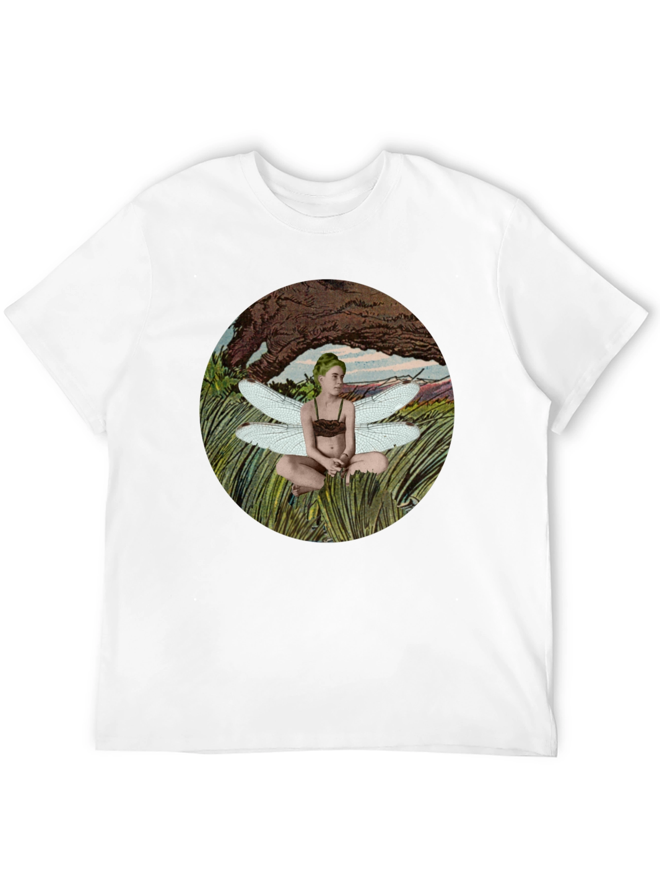 Black Fairy Wings Graphic T-Shirt - Black view 12