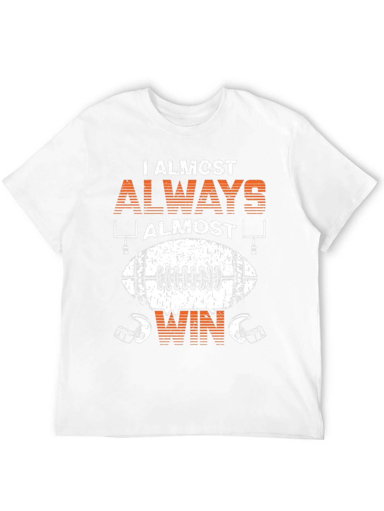 Black Funny Football T-Shirt: I Almost Always Almost Win view 12