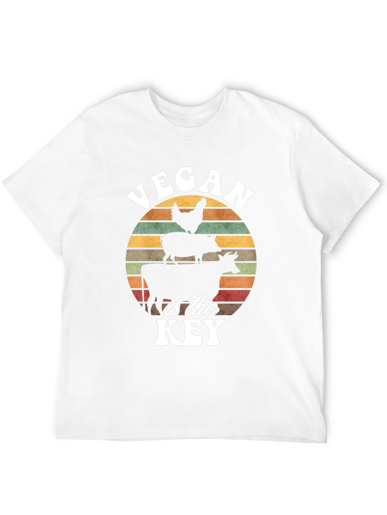 Black Vegan is the Key T-Shirt view 12