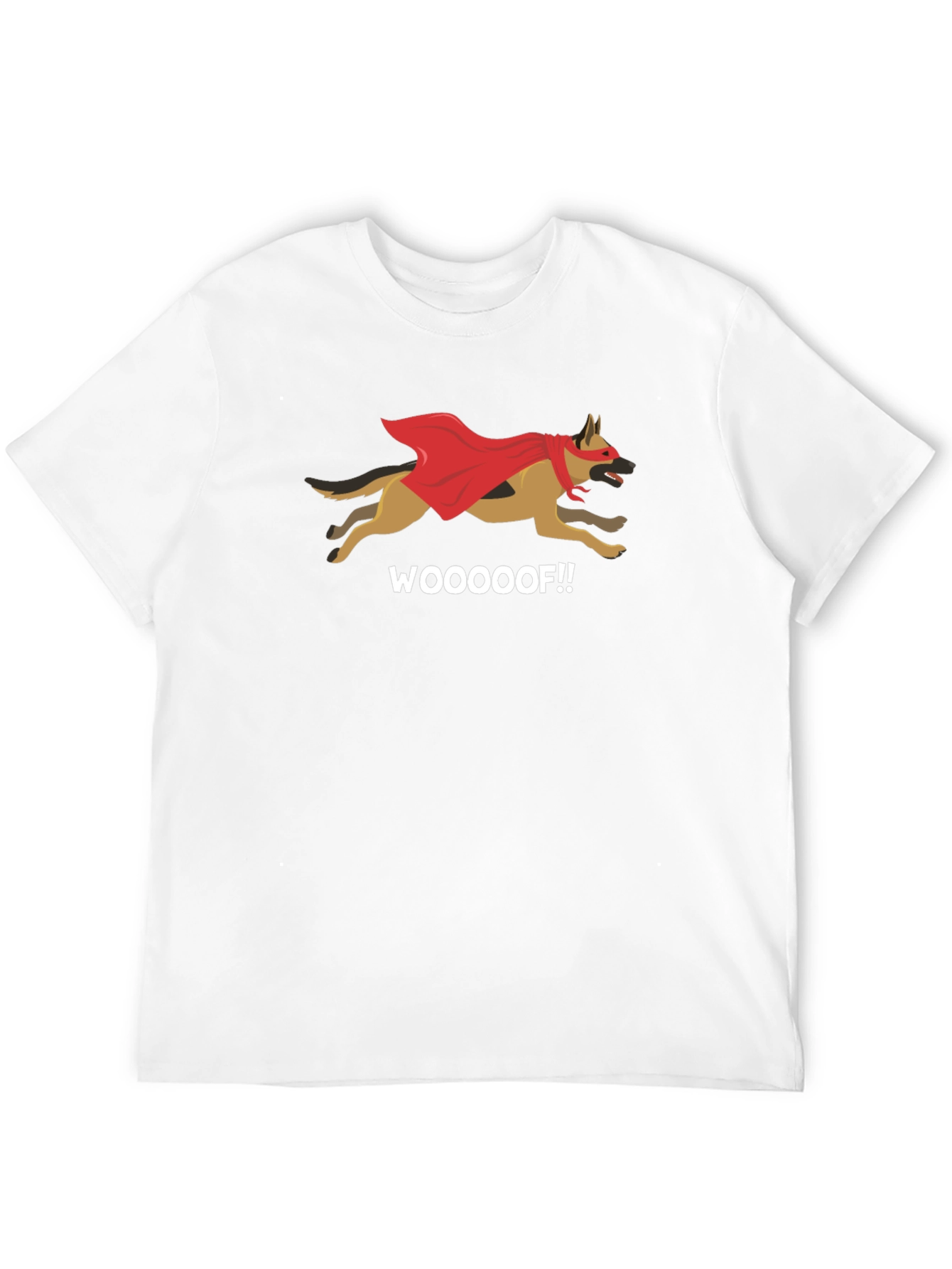 Black Super Dog Graphic Tee - Funny Superhero Dog Shirt view 12