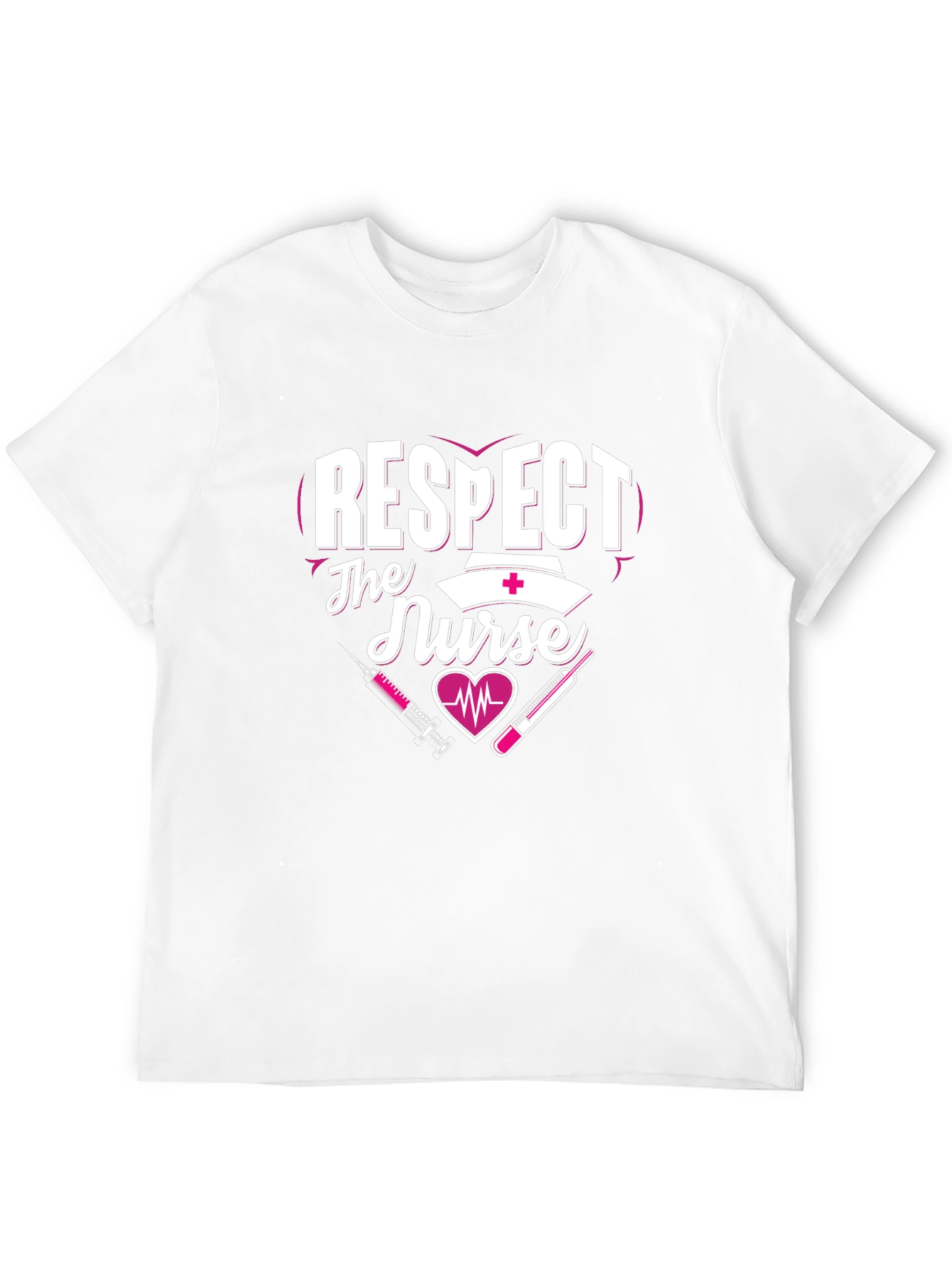 Black Respect The Nurse T-Shirt - Healthcare Apparel view 12