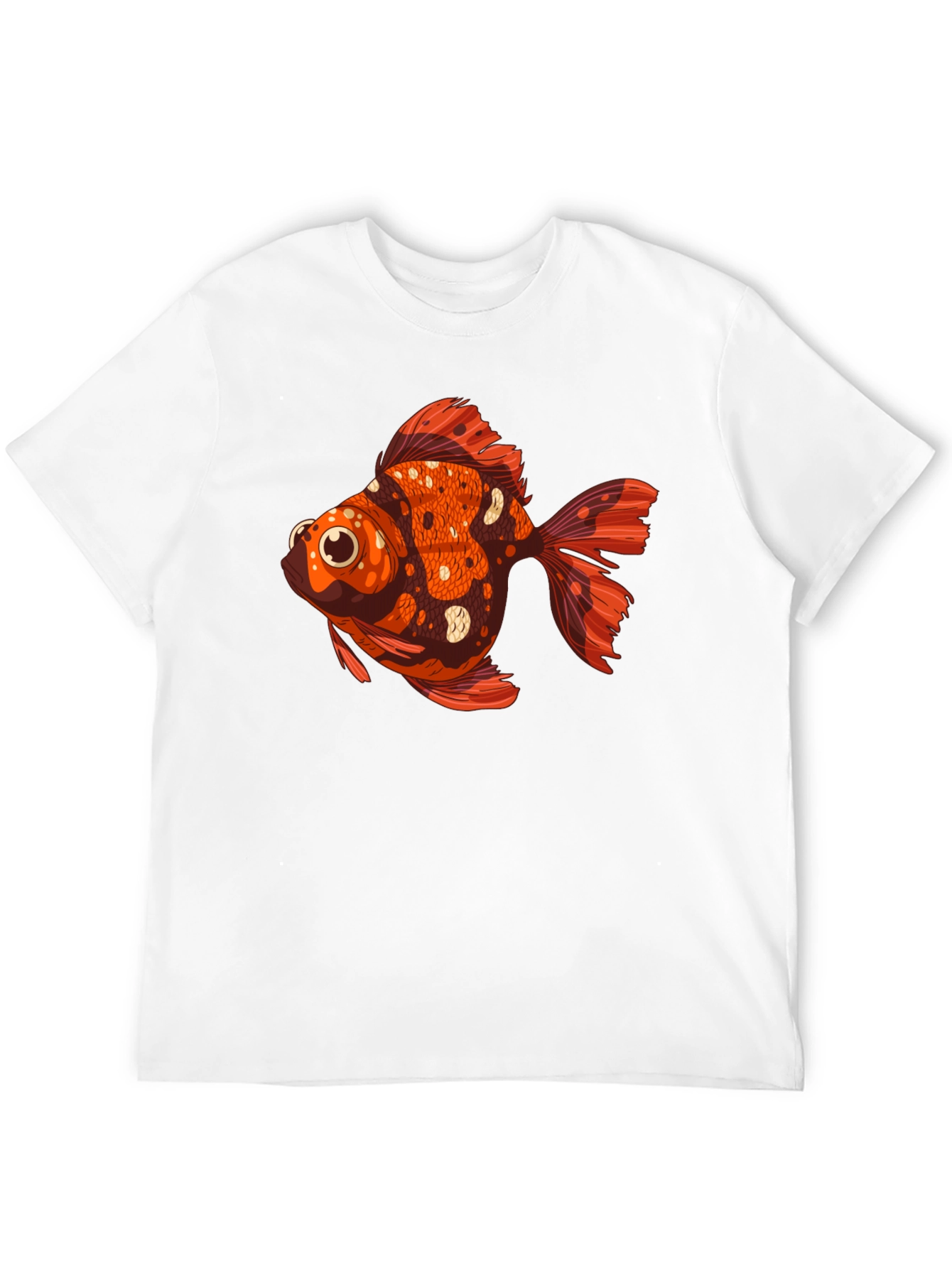 Black Goldfish Graphic Tee - Unique Animal T-Shirt view 12